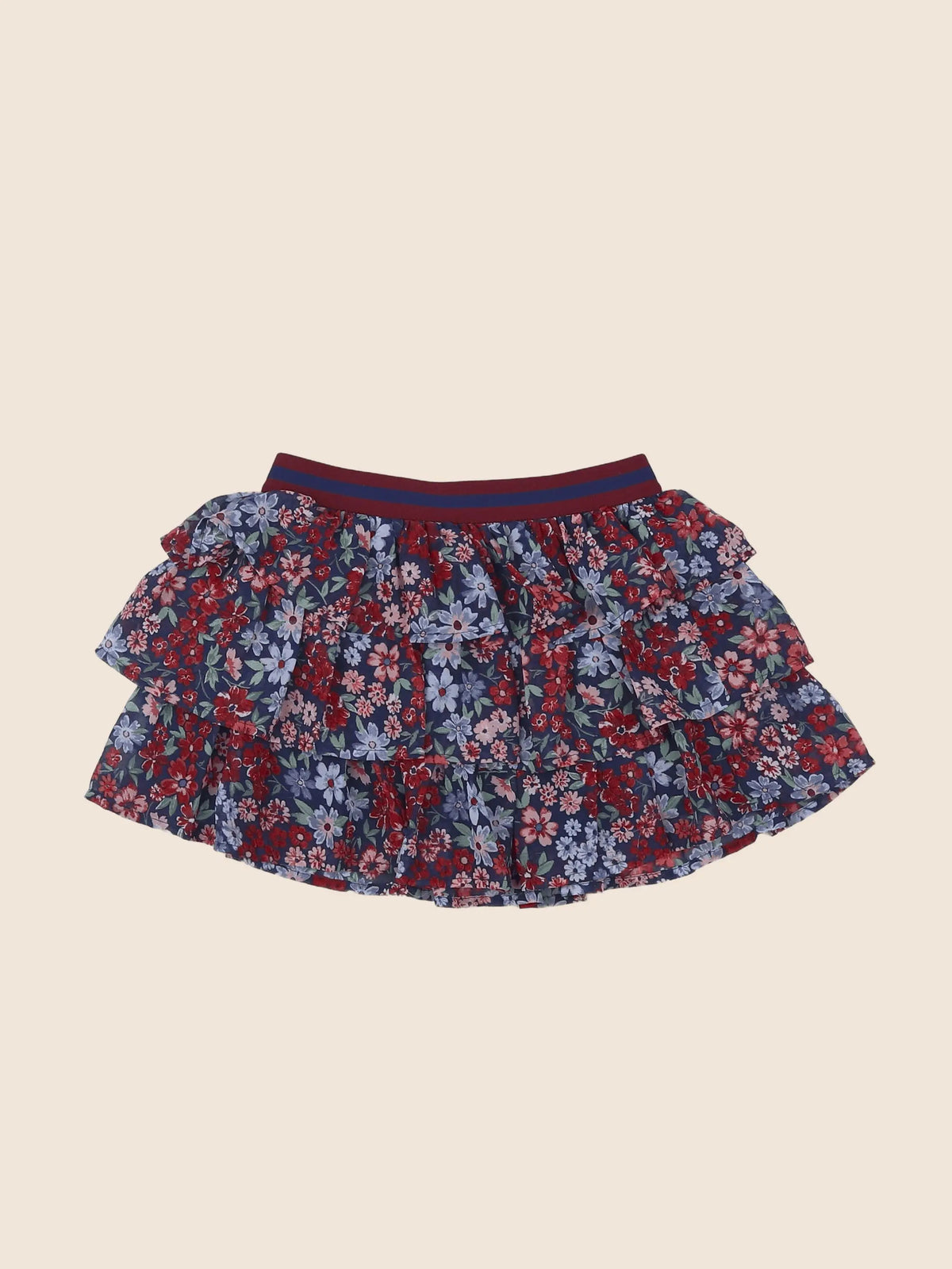 H&M - jupe rouge, bleu - 18 mois à 2 ans