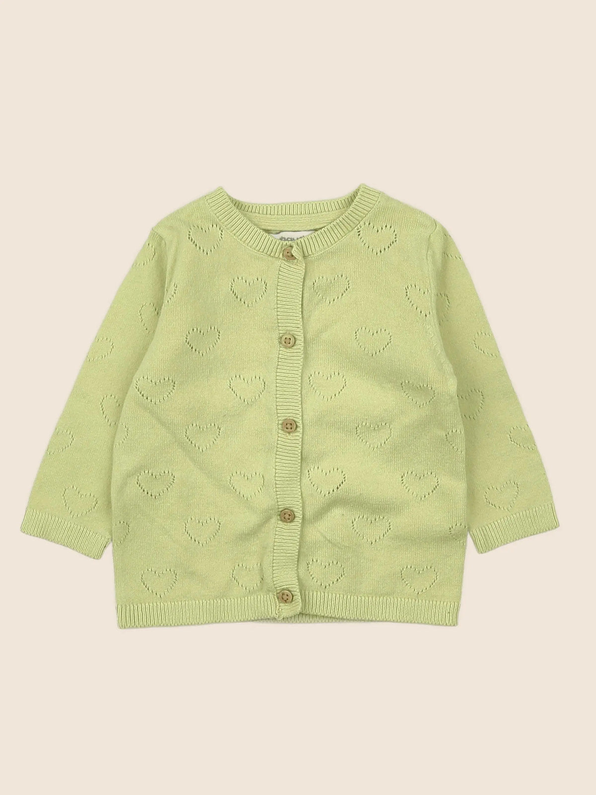 Vertbaudet - gilet jaune - 6 mois