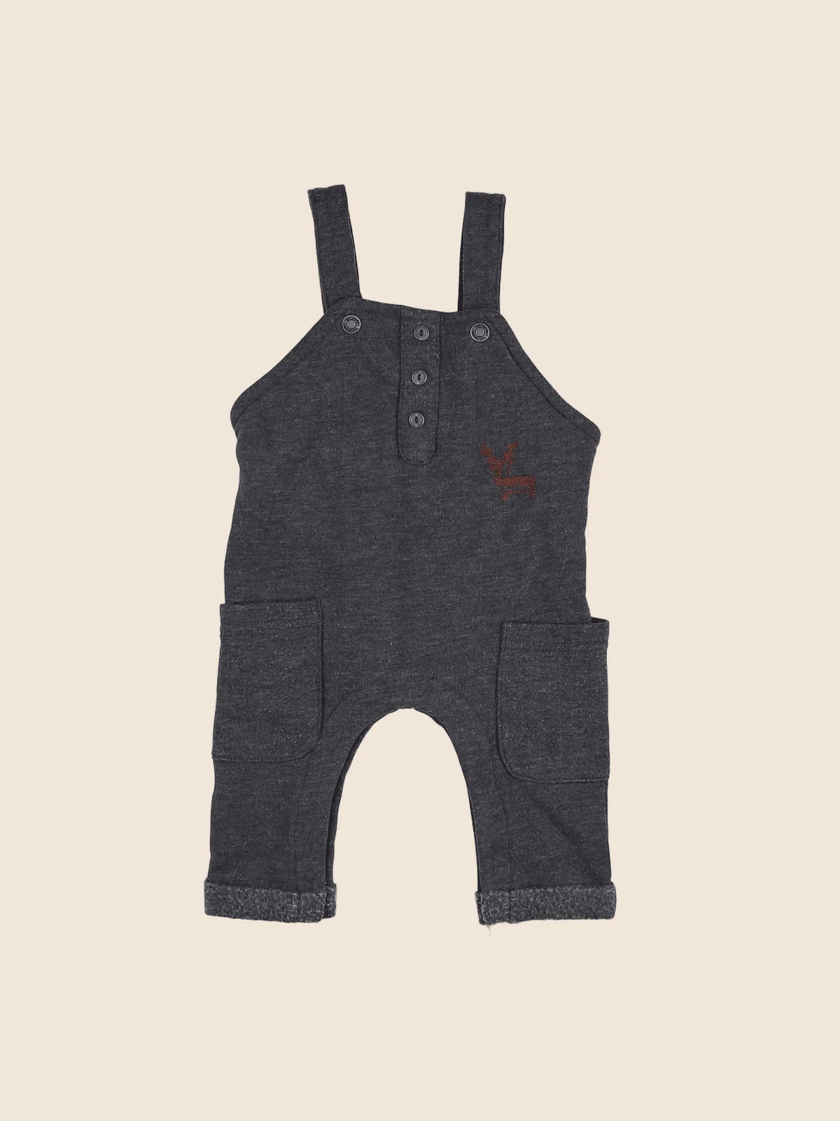 Vertbaudet - salopette gris - 3 mois