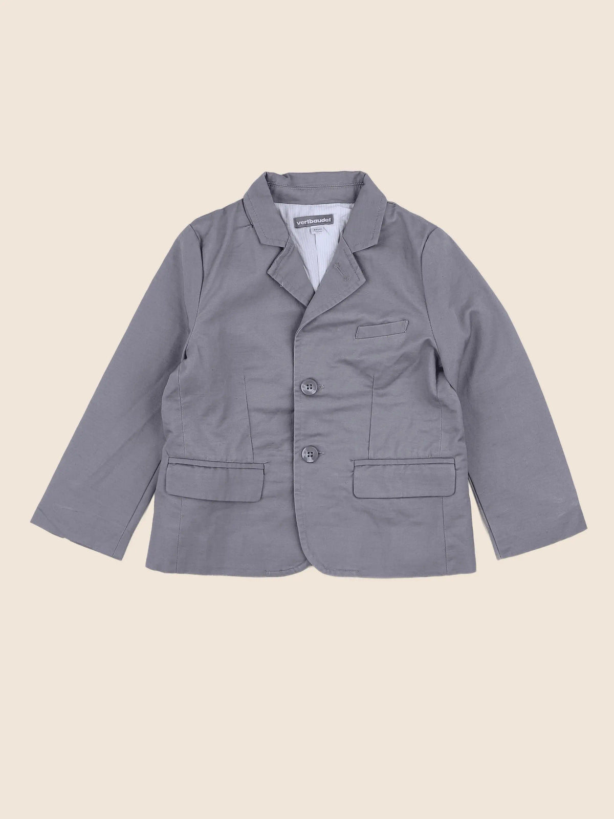 Vertbaudet - veste gris - 3 ans