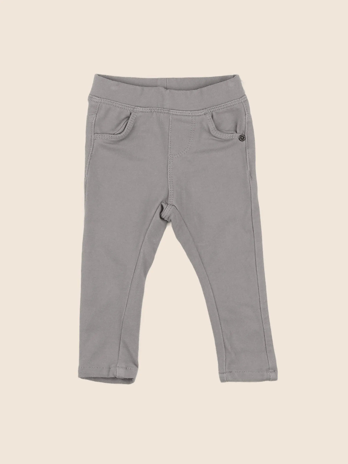 Vertbaudet - jegging gris - 9 mois
