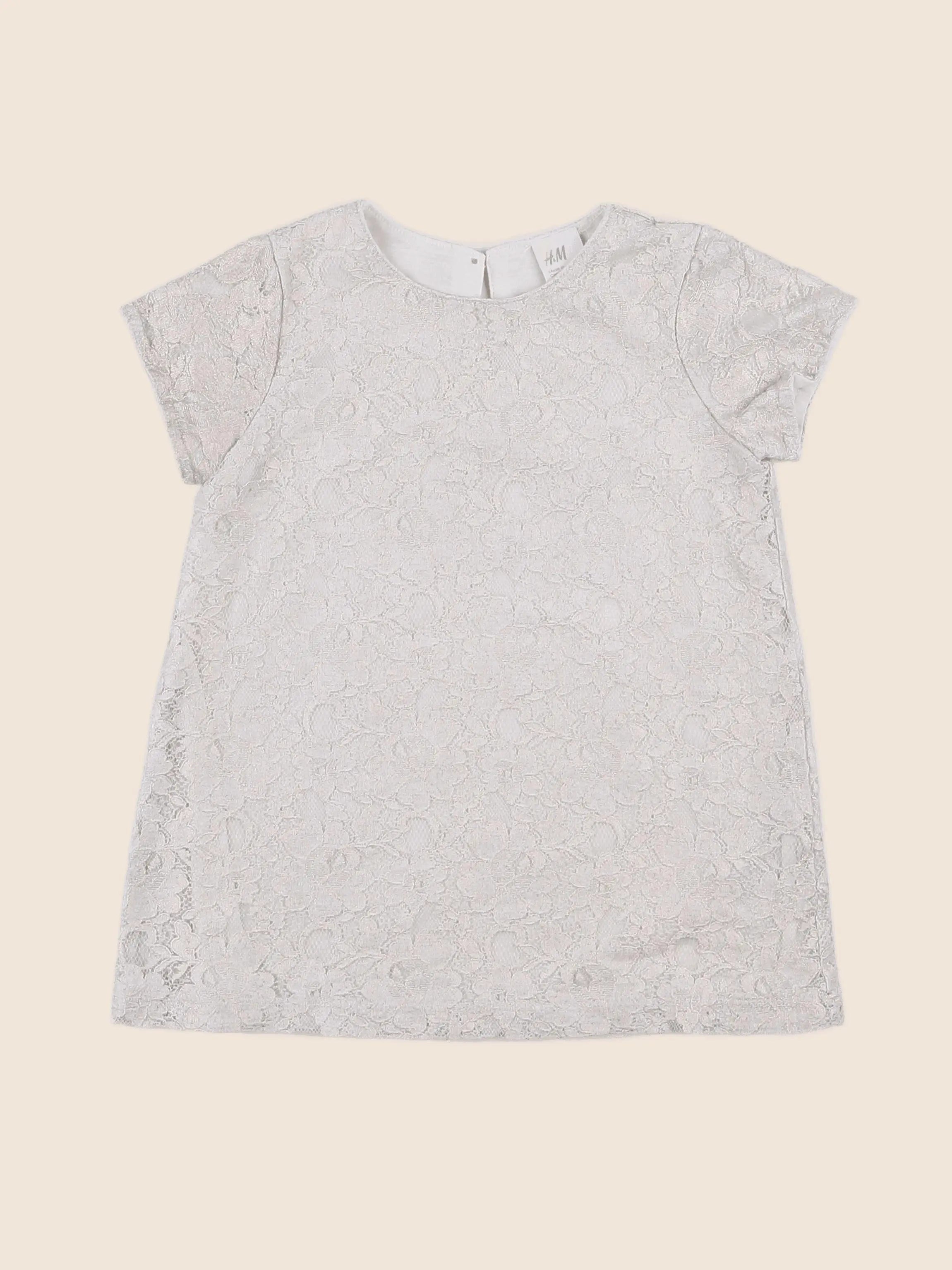 H&M - robe beige - 9/12 mois