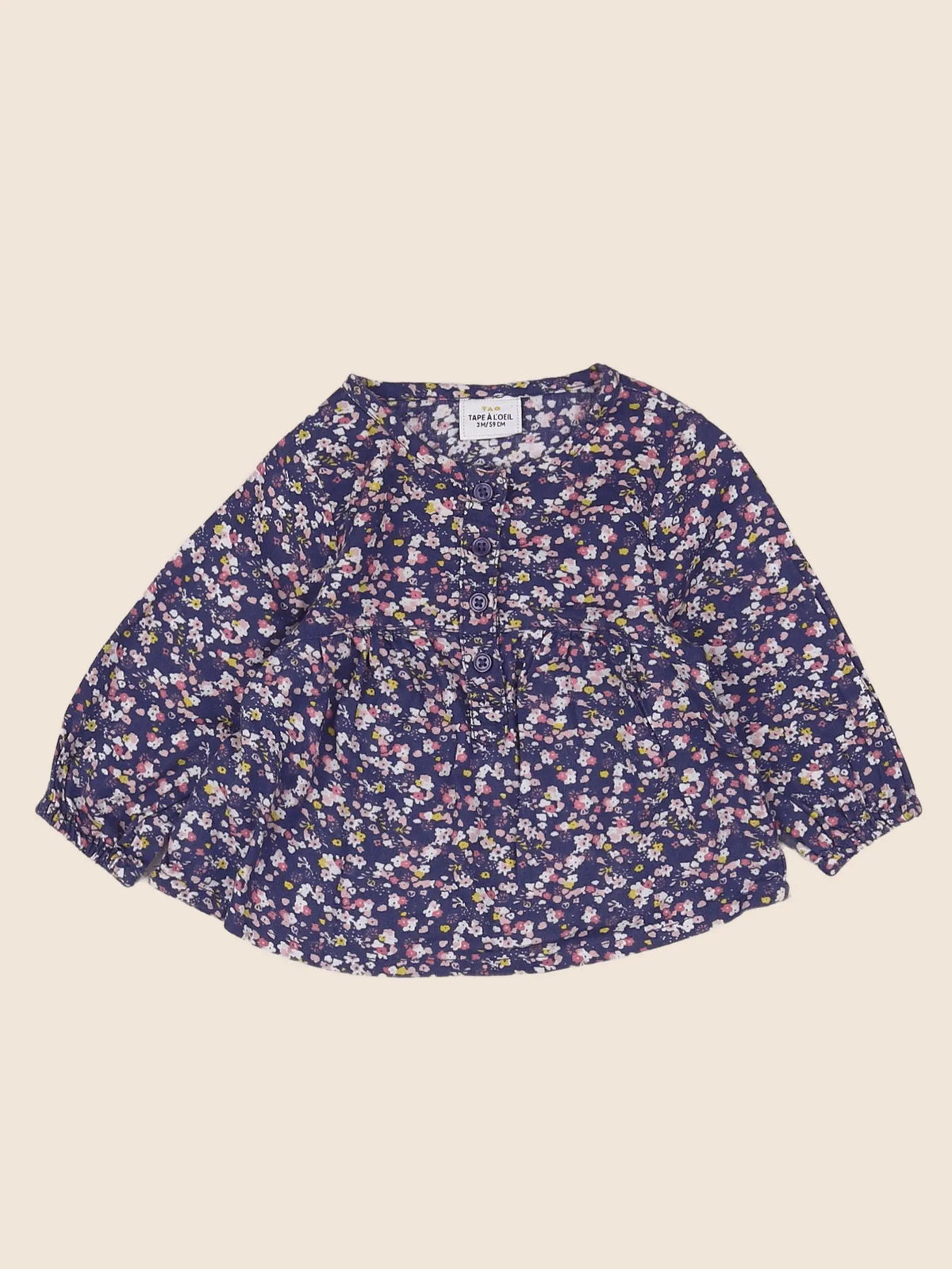 Tape à l'oeil - blouse Bleu,Rose - 3 mois