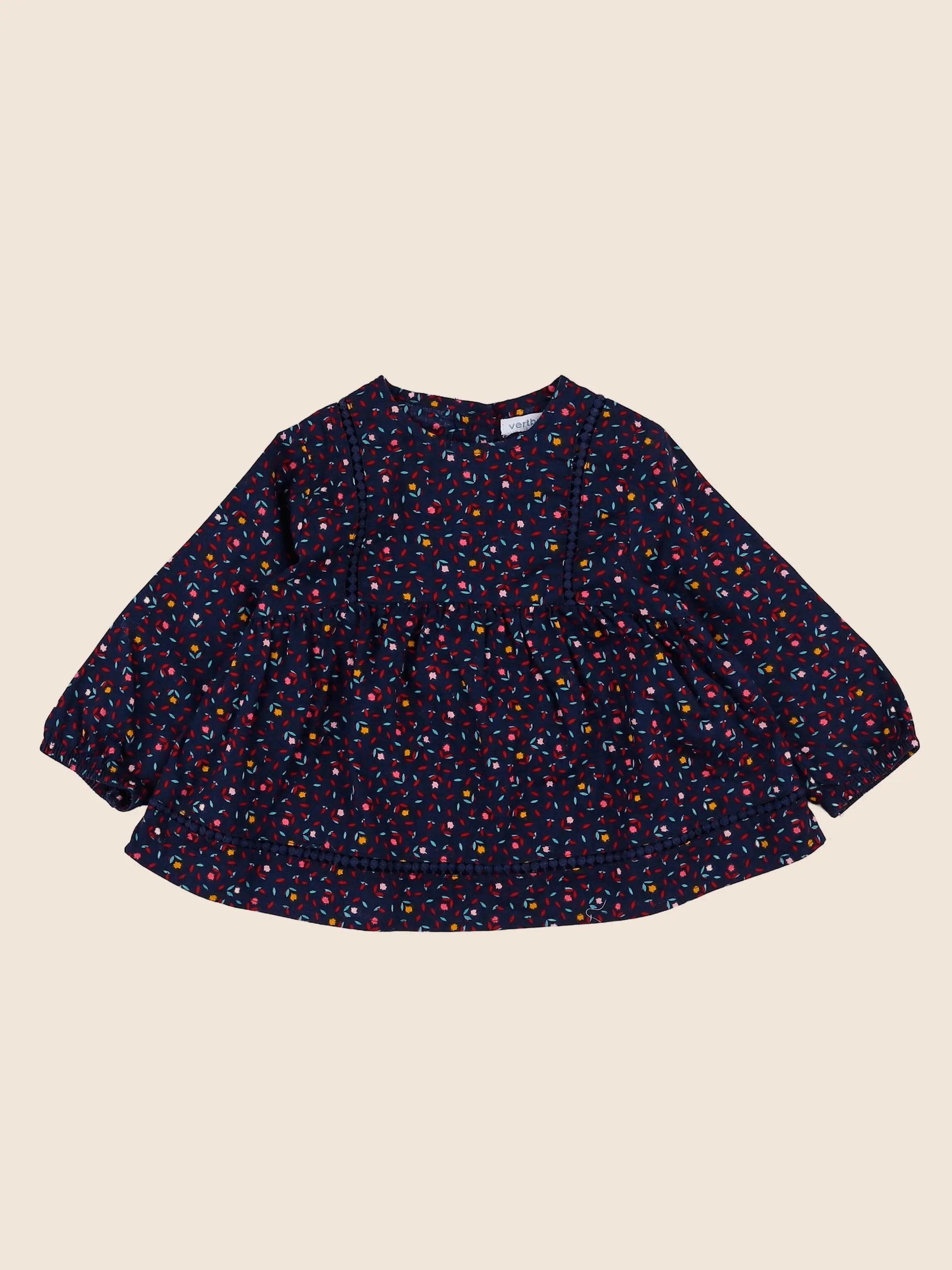Vertbaudet - blouse bleu - 12 mois