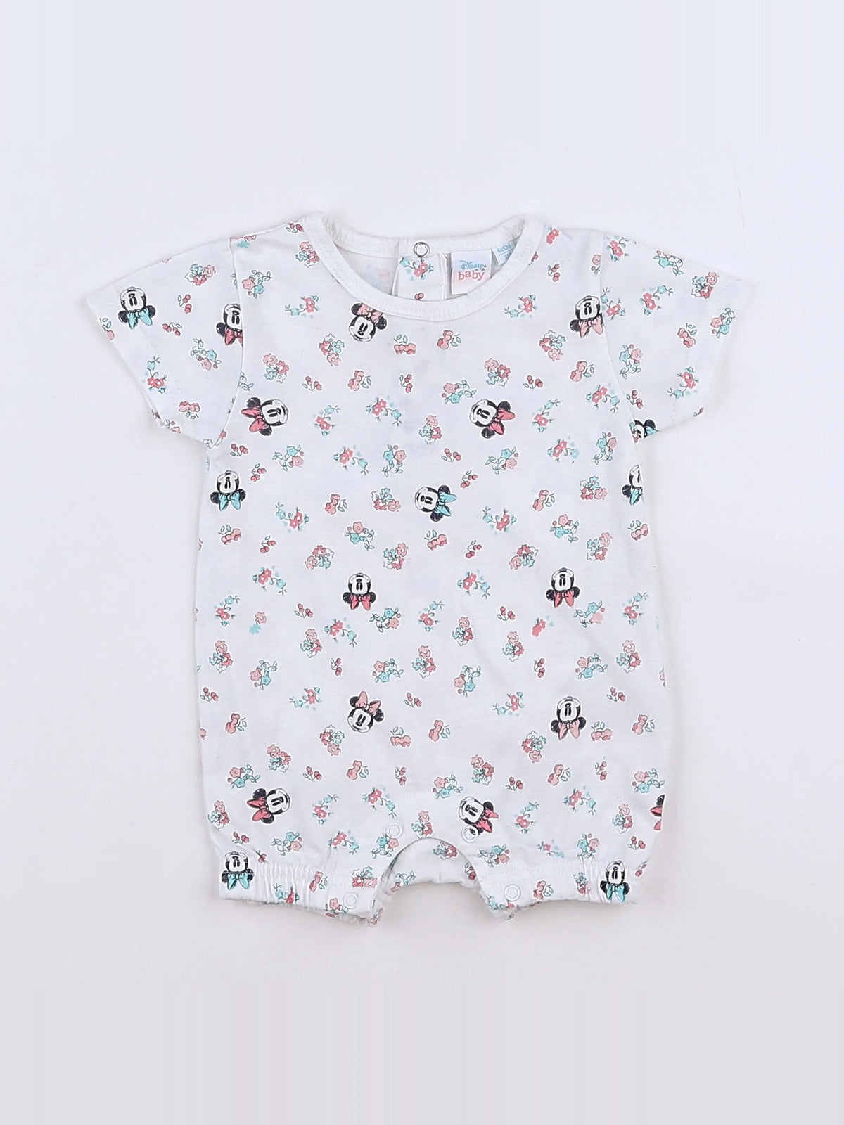 Vertbaudet - pyjama coton blanc, bleu, rose - 3 mois