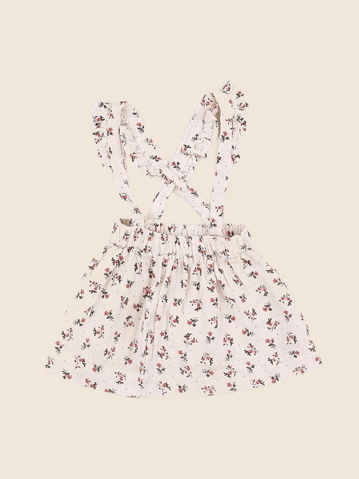 Vertbaudet - jupe beige, rose - 3 mois