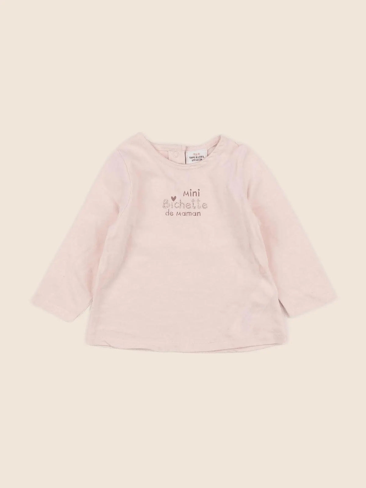 Tape à l'oeil - tee-shirt rose - 6 mois