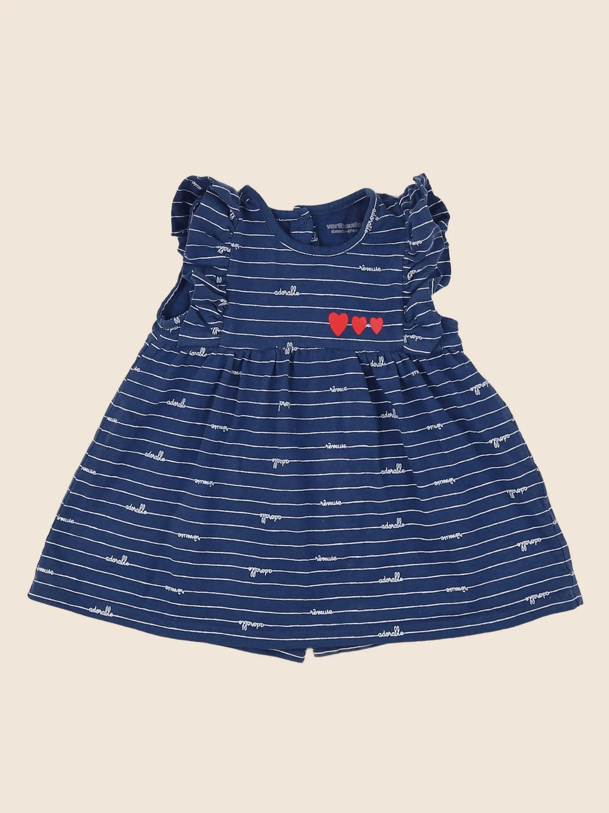 Vertbaudet - robe bleu - 6 mois