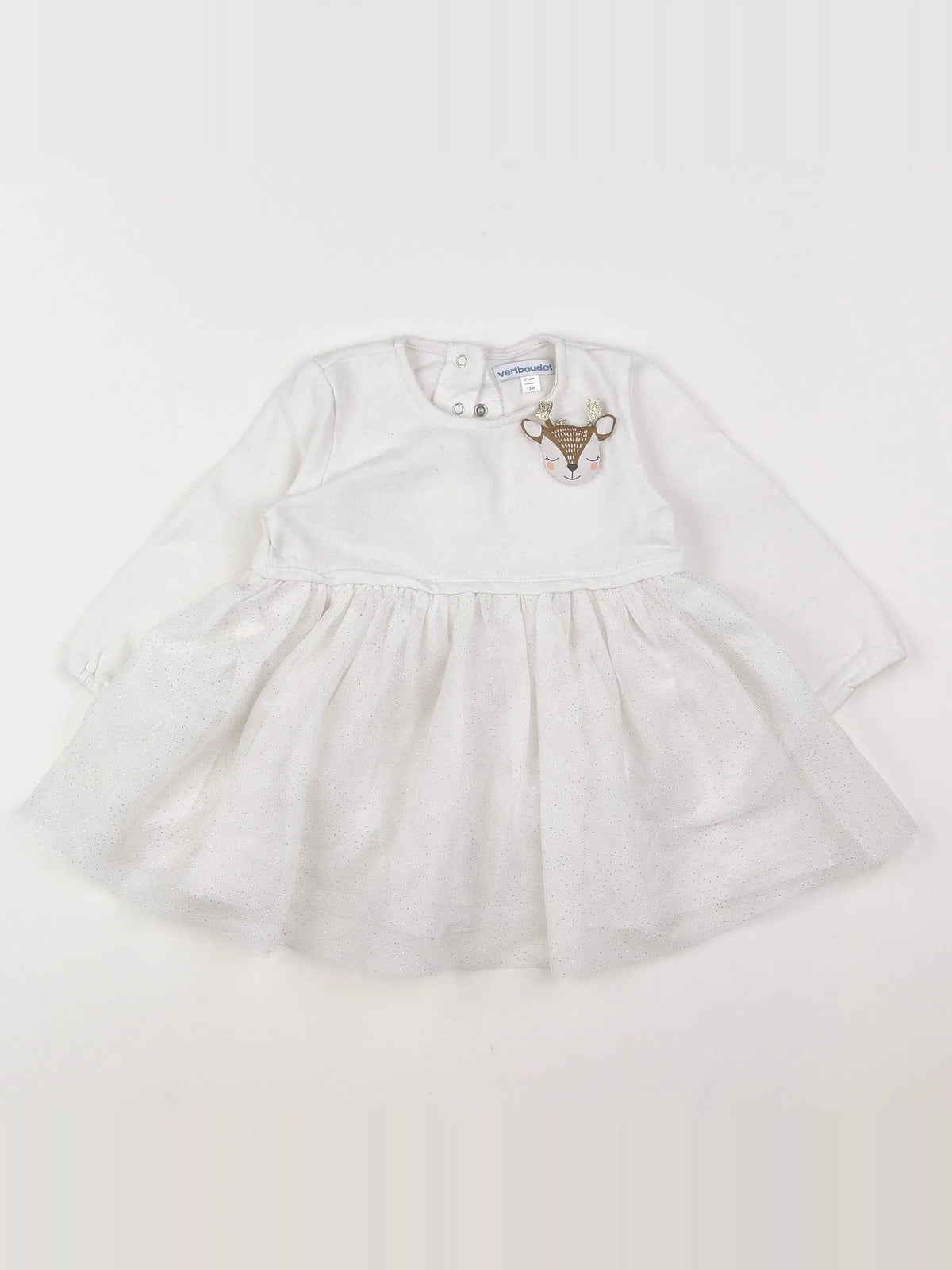 Vertbaudet - robe blanc - 18 mois
