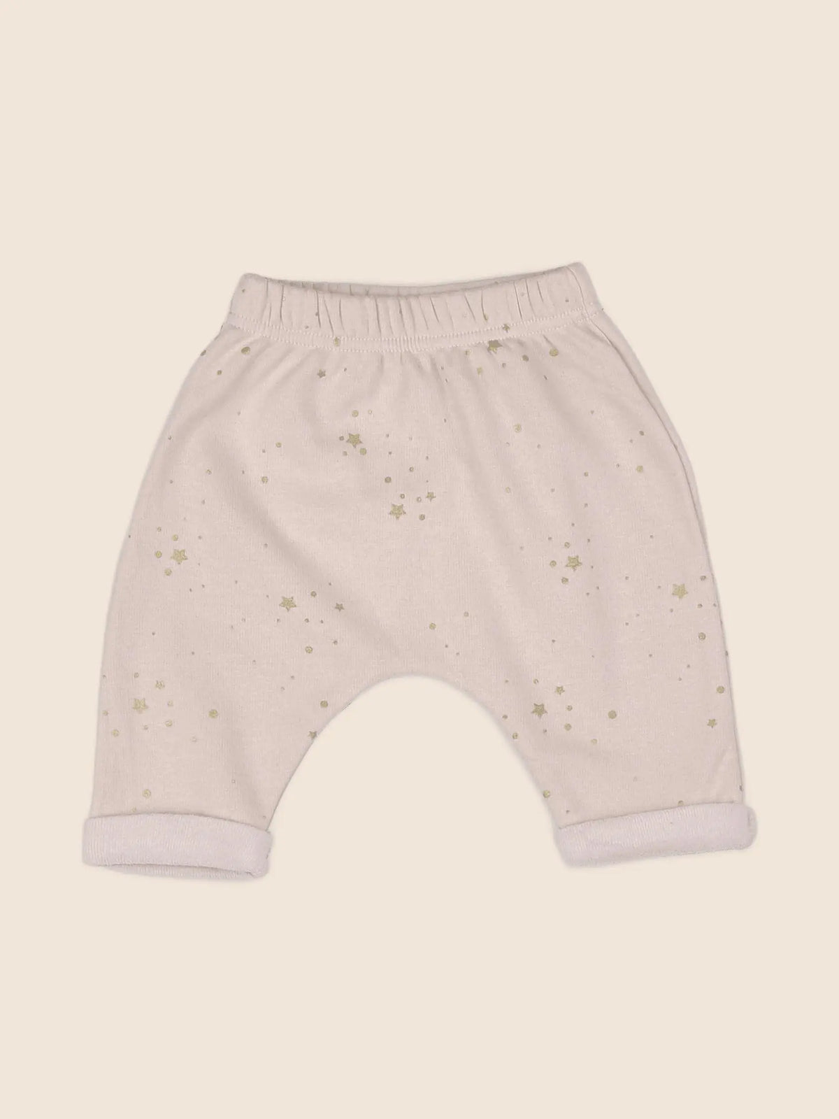 Vertbaudet - sarouel rose, or - 3 mois