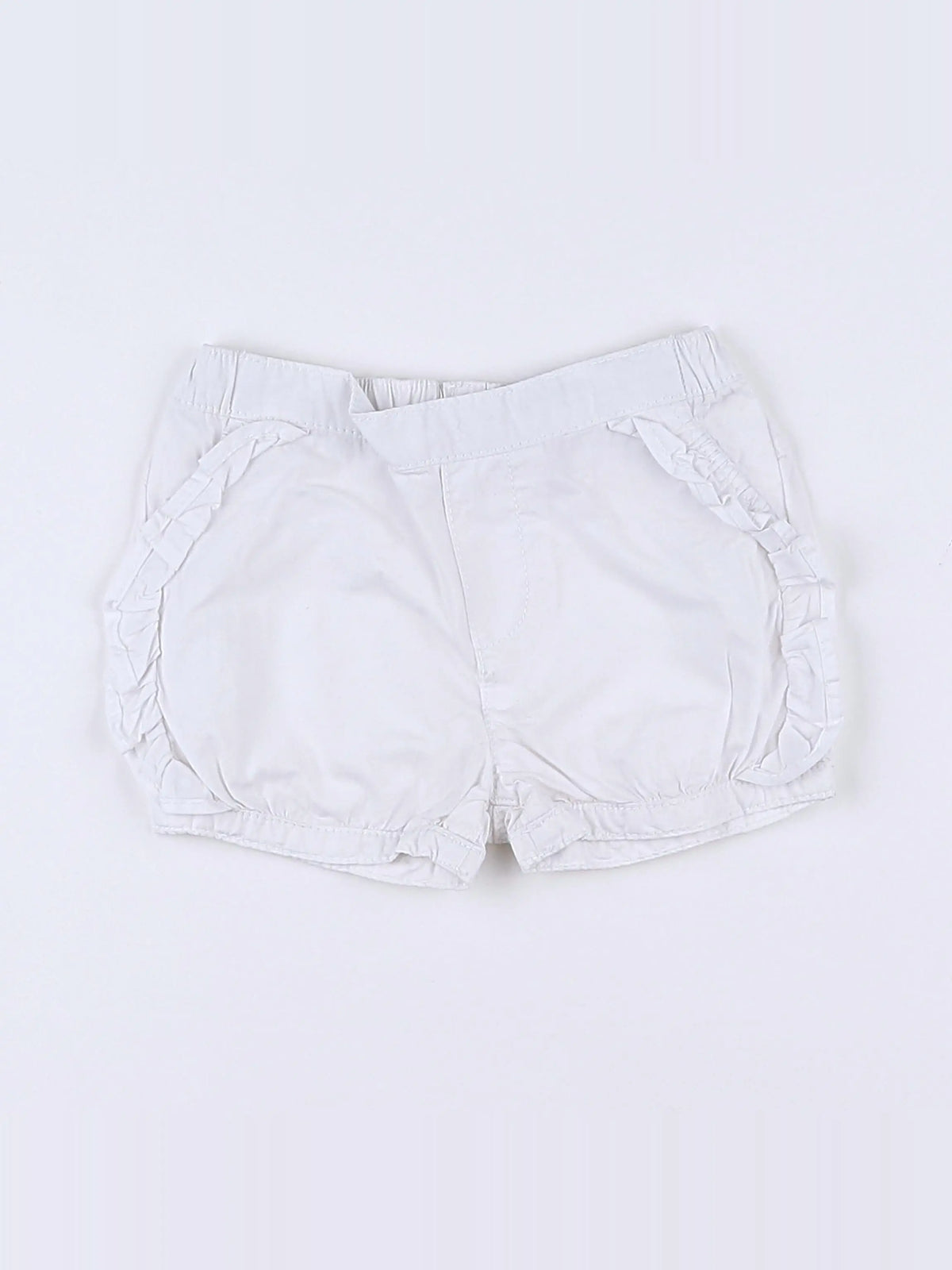 Vertbaudet - short blanc - 9 mois