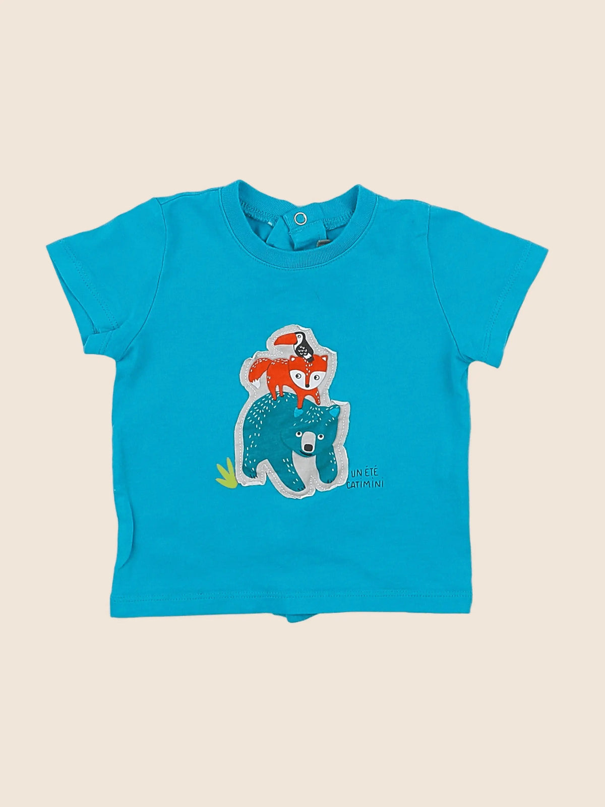 Catimini - tee-shirt bleu - 6 mois