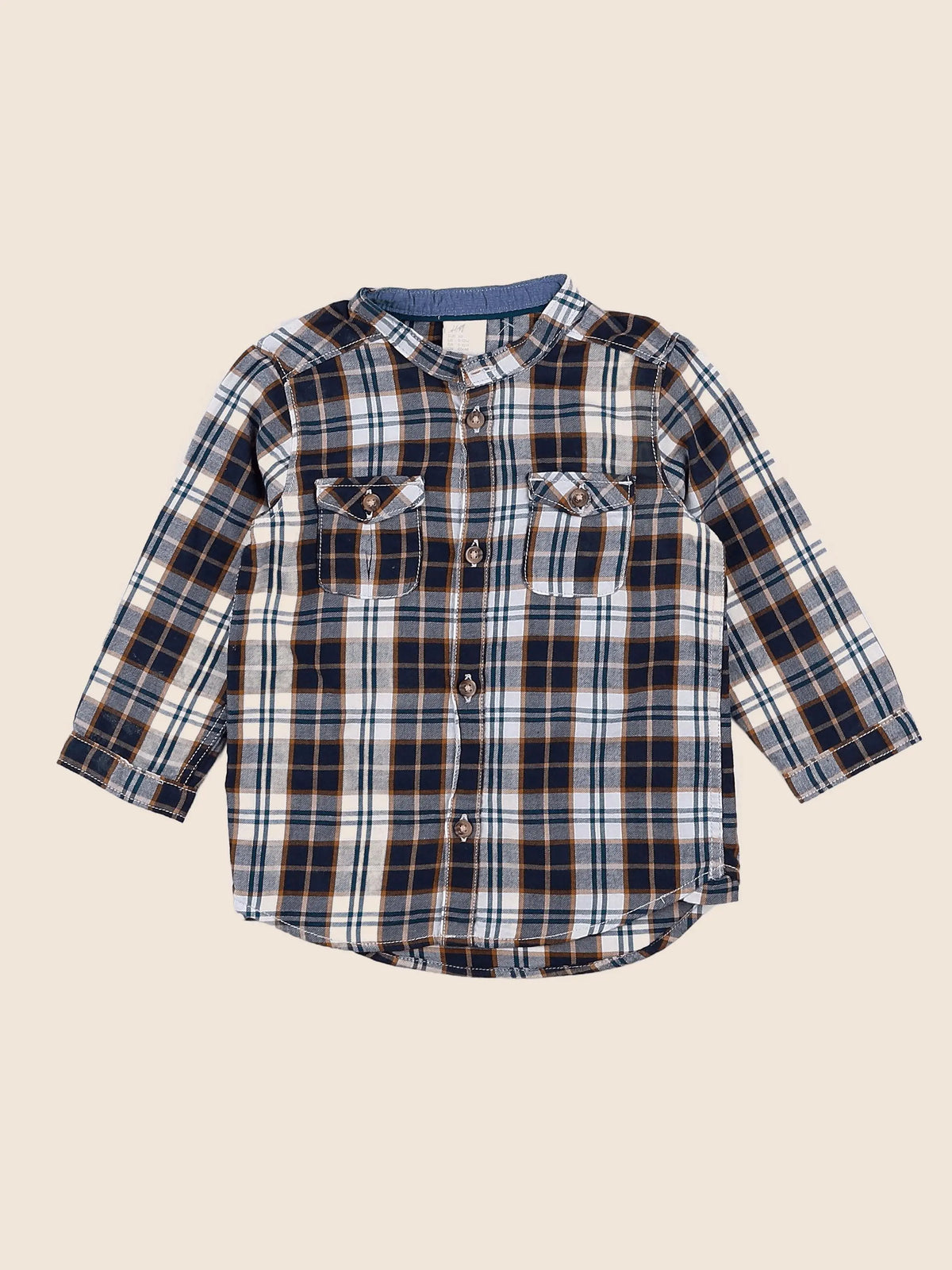 H&M - chemise marron - 9/12 mois