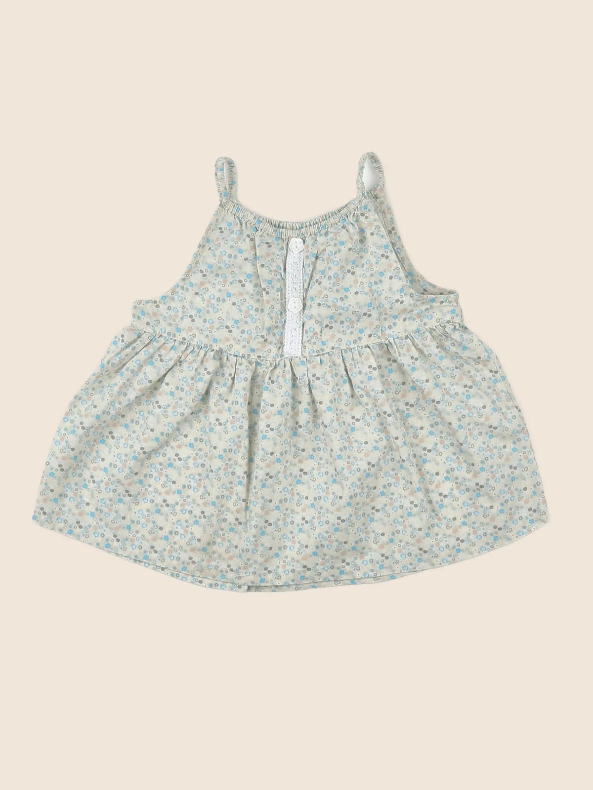 Vertbaudet - robe vert - 9 mois