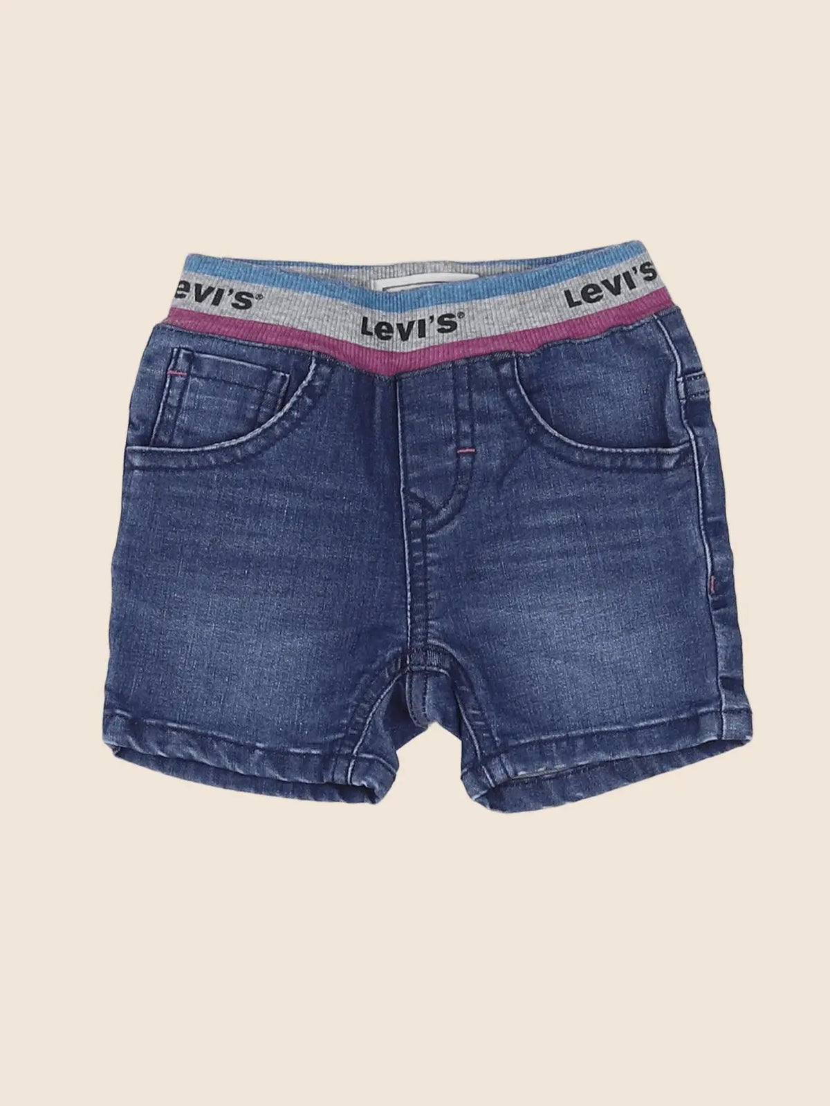 Levi's - short bleu - 6 mois