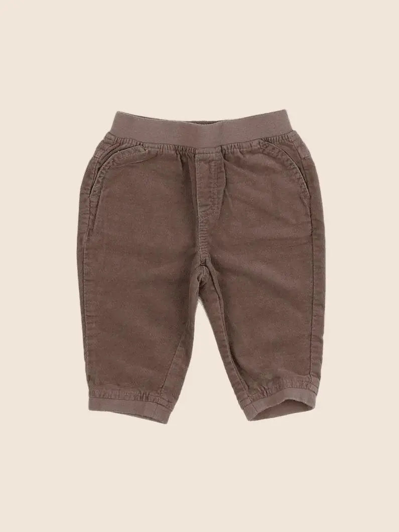 Vertbaudet - pantalon marron - 6 mois