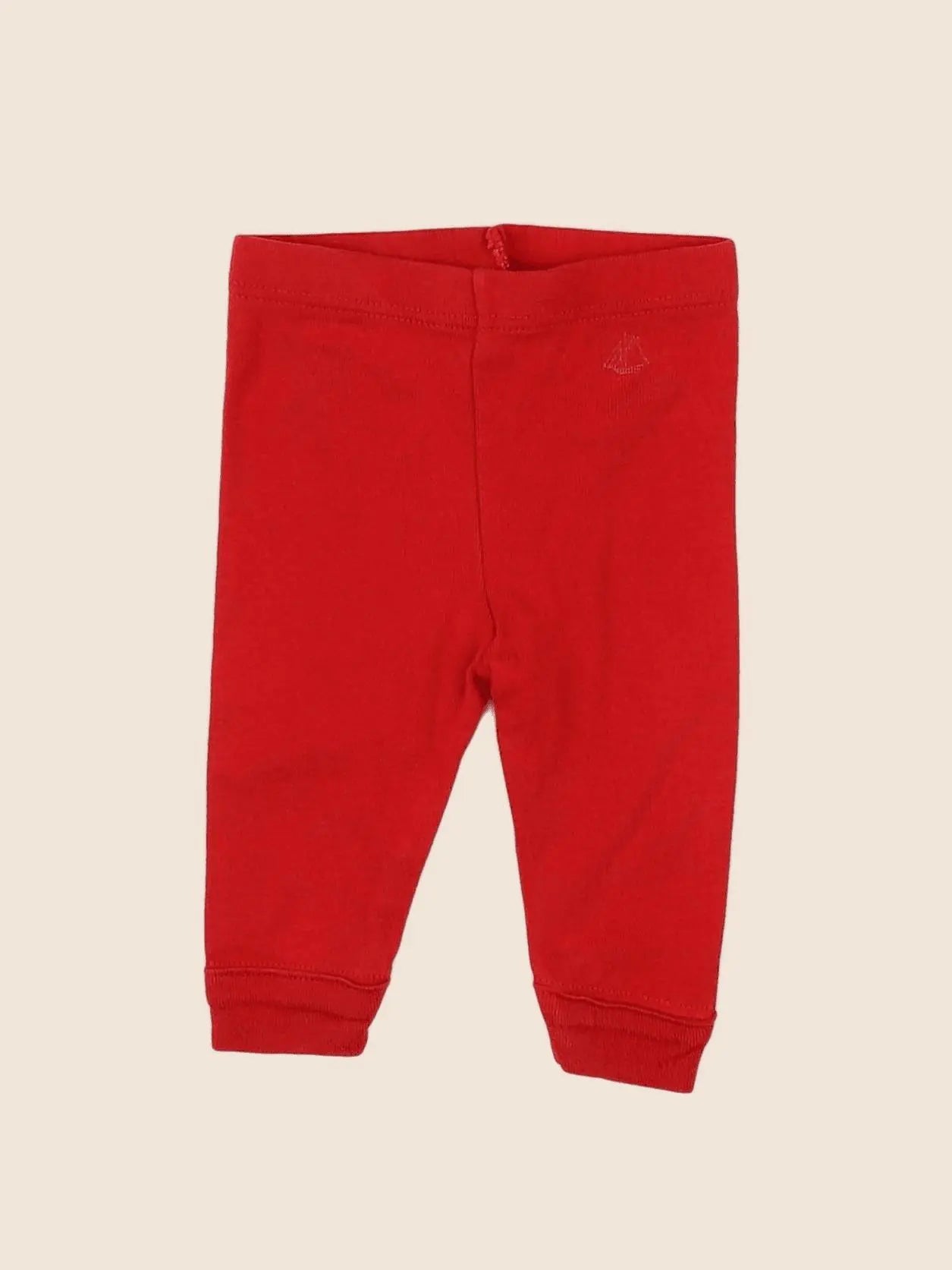 Petit Bateau - legging rouge - 3 mois
