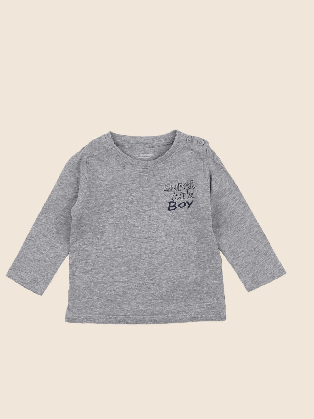 Vertbaudet - tee-shirt gris - 6 mois