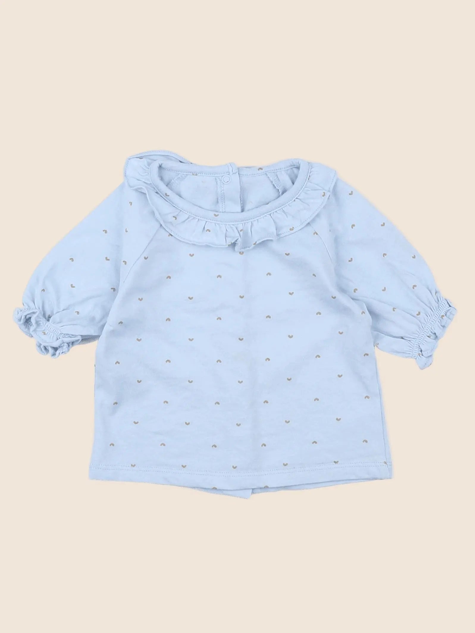 Vertbaudet - tee-shirt bleu - 9 mois