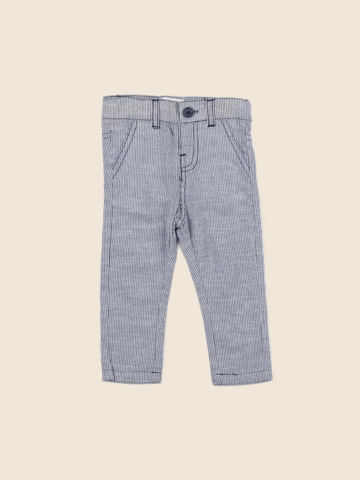 Vertbaudet - pantalon bleu - 3 mois