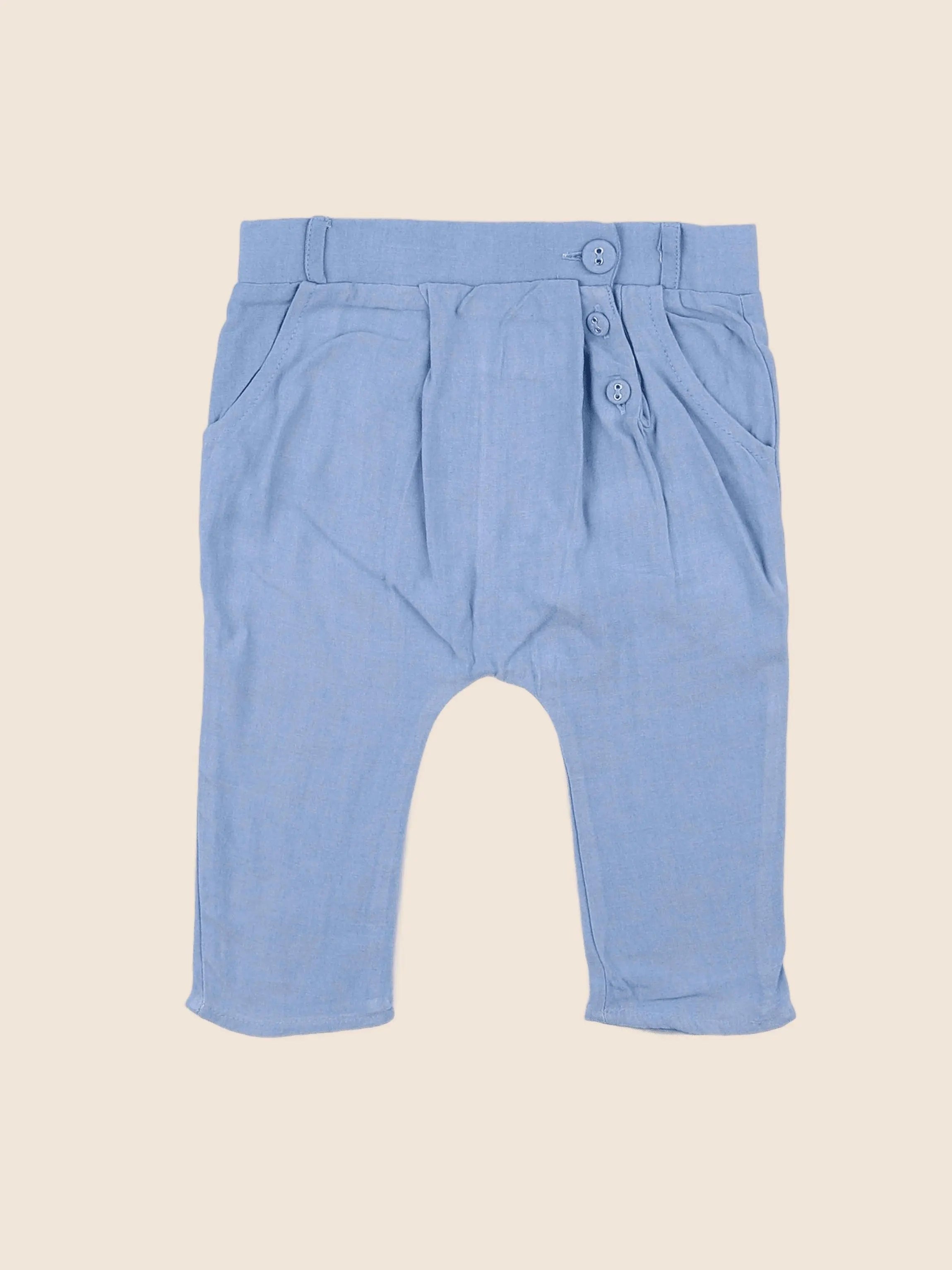 Blune - sarouel bleu - 6 mois