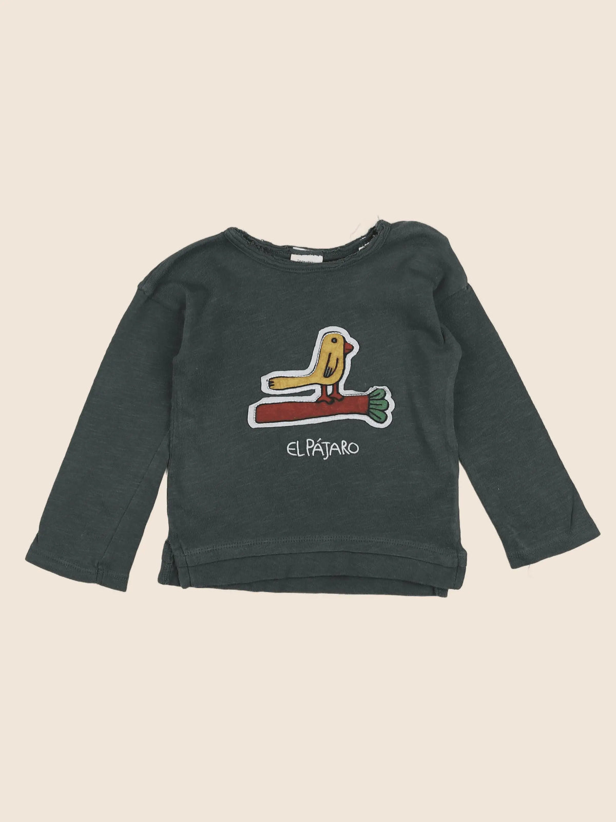 Zara - tee-shirt vert - 6/9 mois