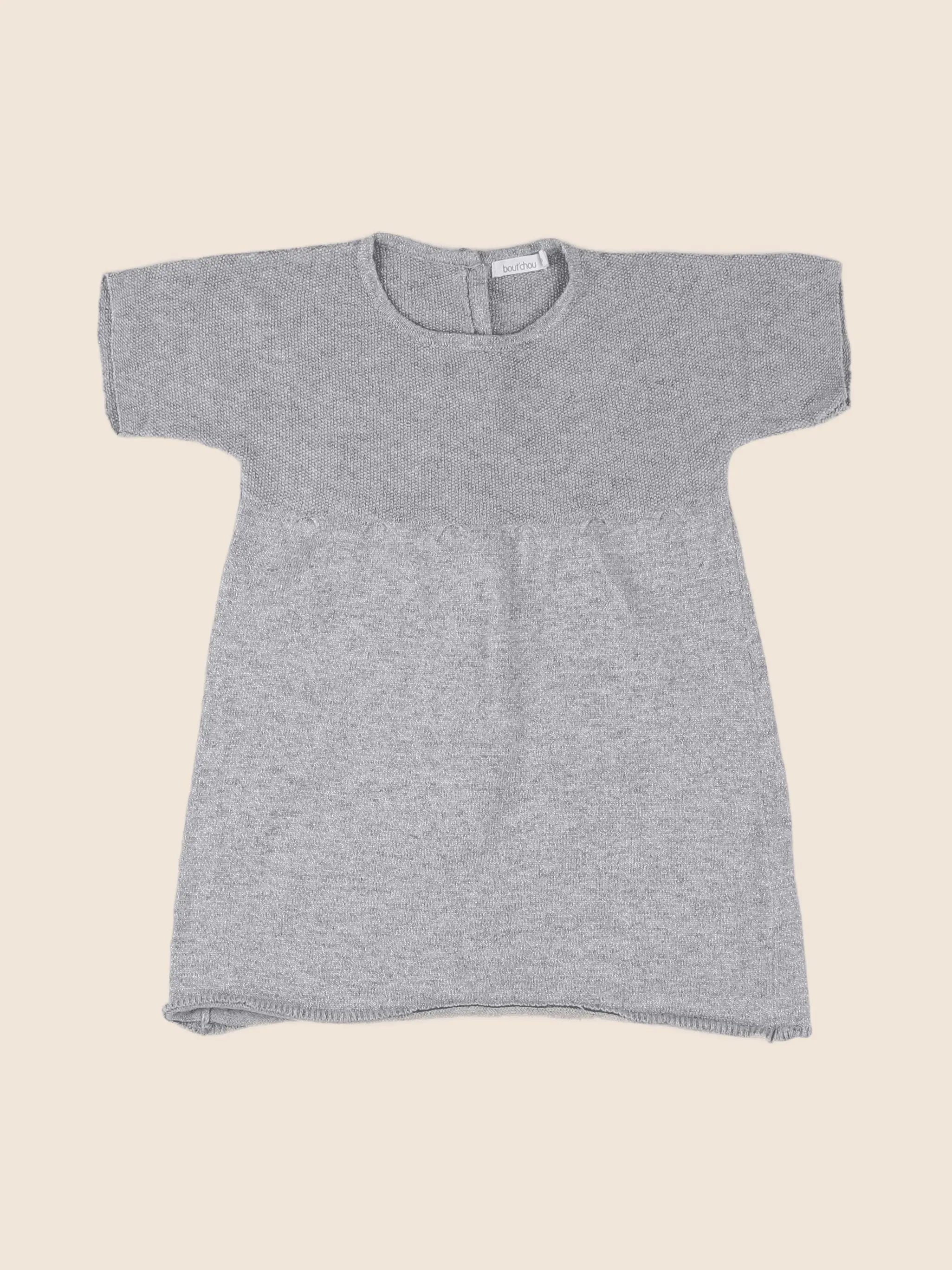 Boutchou - robe gris, argent - 18 mois