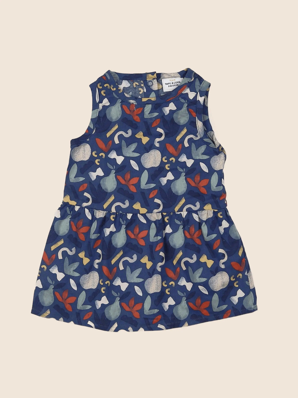 Tape à l'oeil - robe bleu - 3 mois