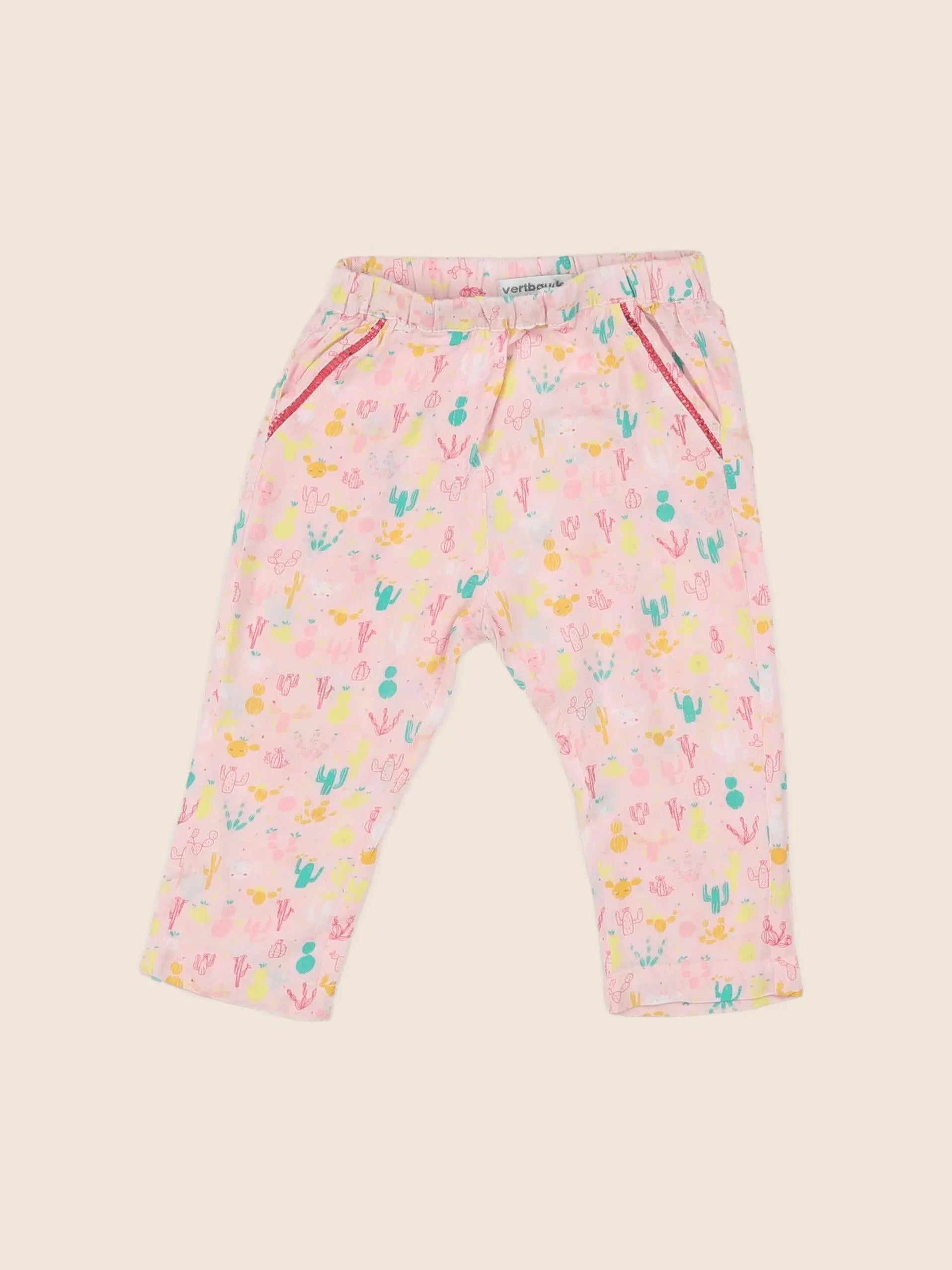 Vertbaudet - pantalon multicolore - 9 mois