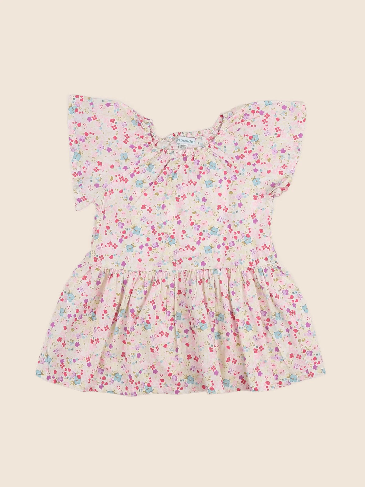 Vertbaudet - robe multicolore - 18 mois