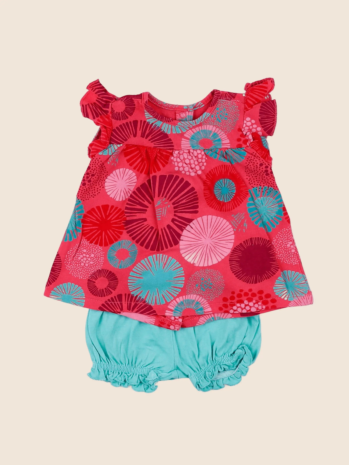 Vertbaudet - robe rose - 3 mois