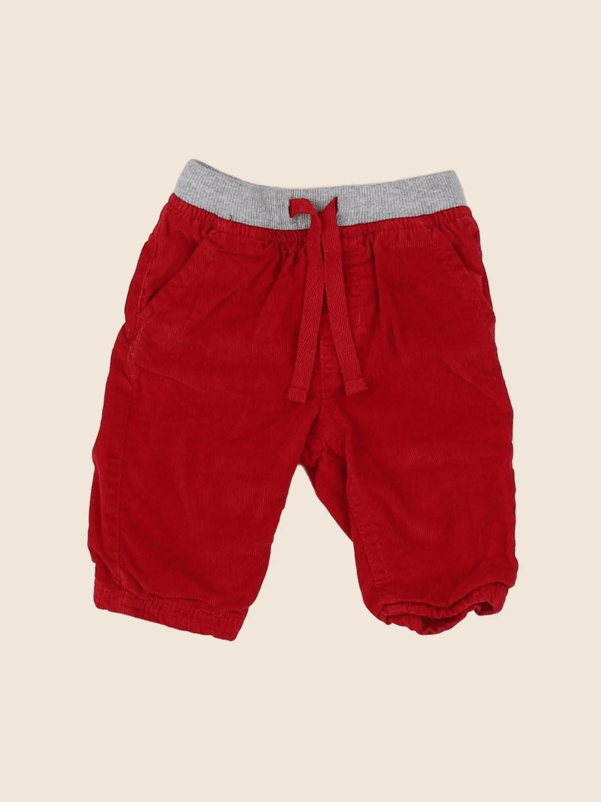 La Redoute - pantalon rouge - 3 mois