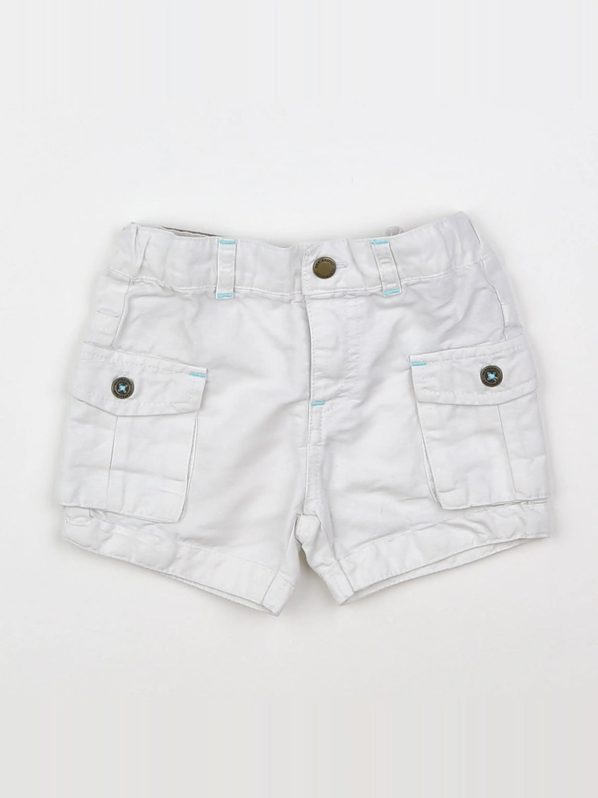 Vertbaudet - short blanc - 9 mois
