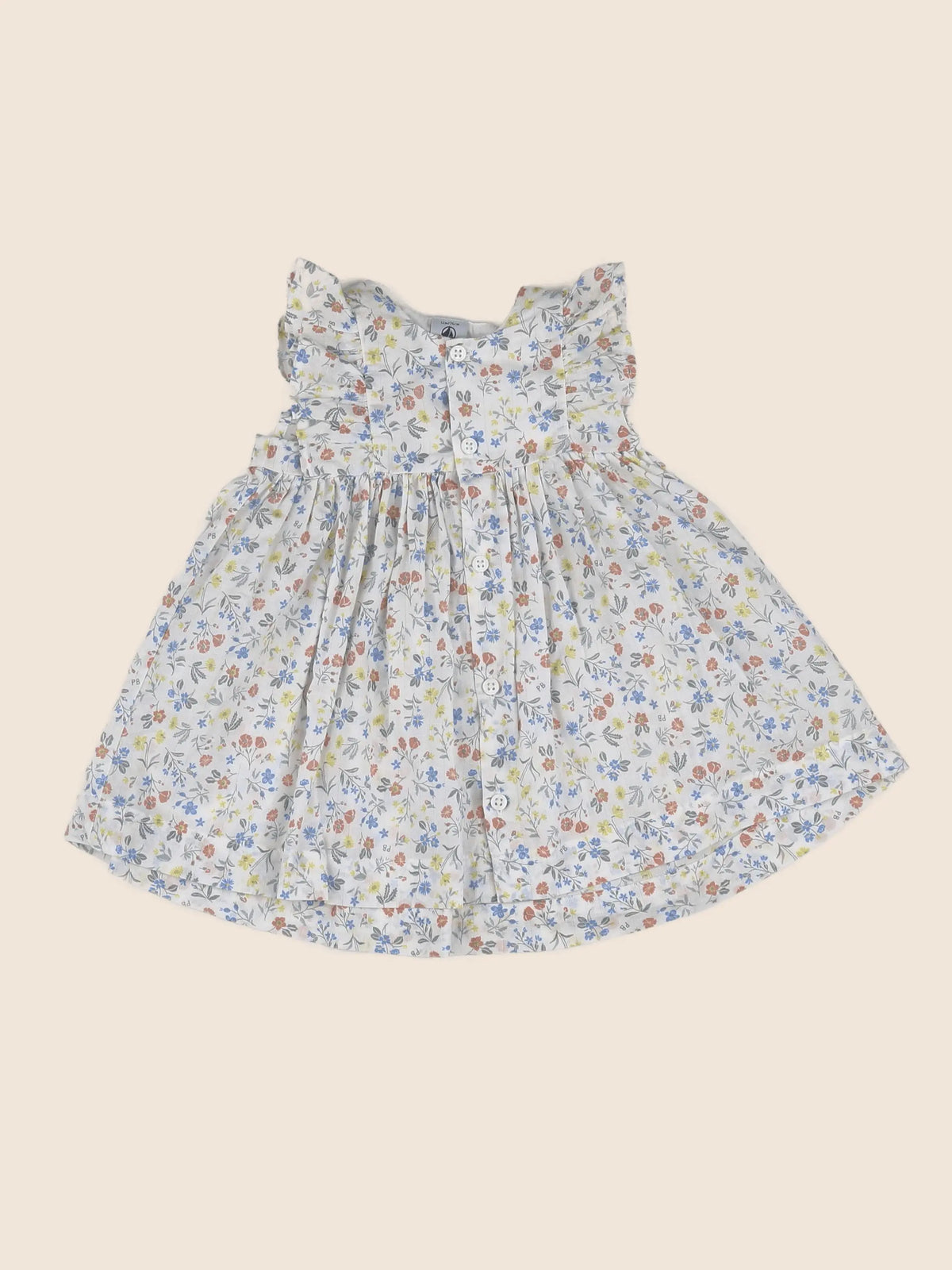 Petit Bateau - robe multicolore - 12 mois