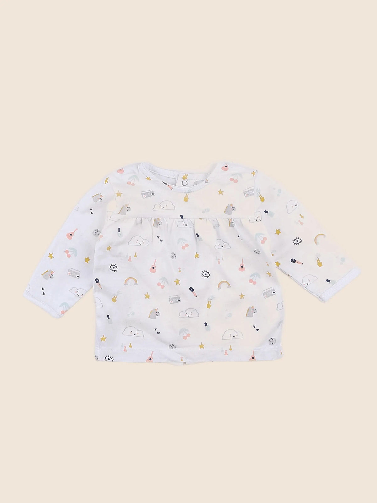 Vertbaudet - pyjama coton multicolore - 3 mois