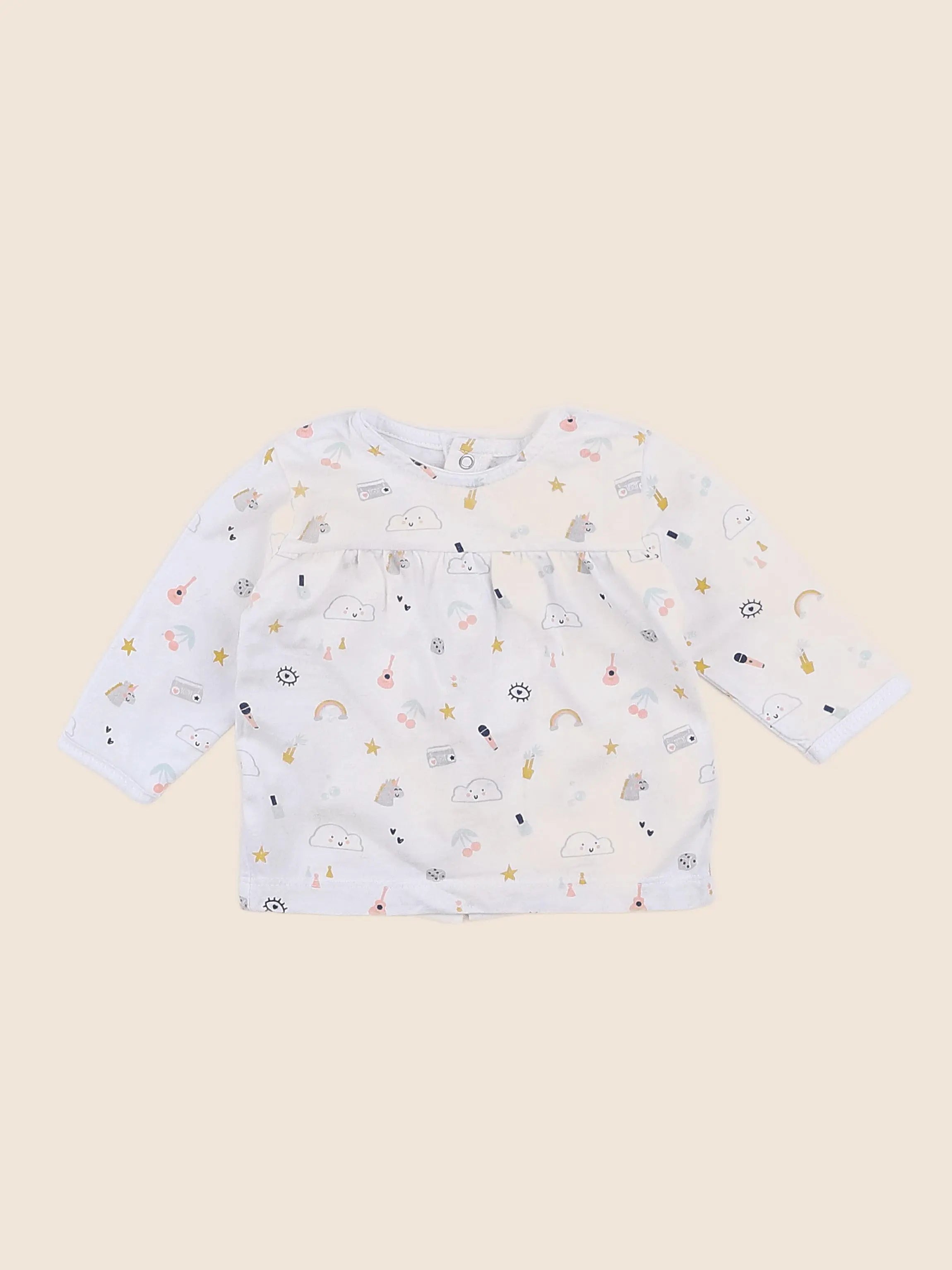 Vertbaudet - pyjama coton multicolore - 3 mois