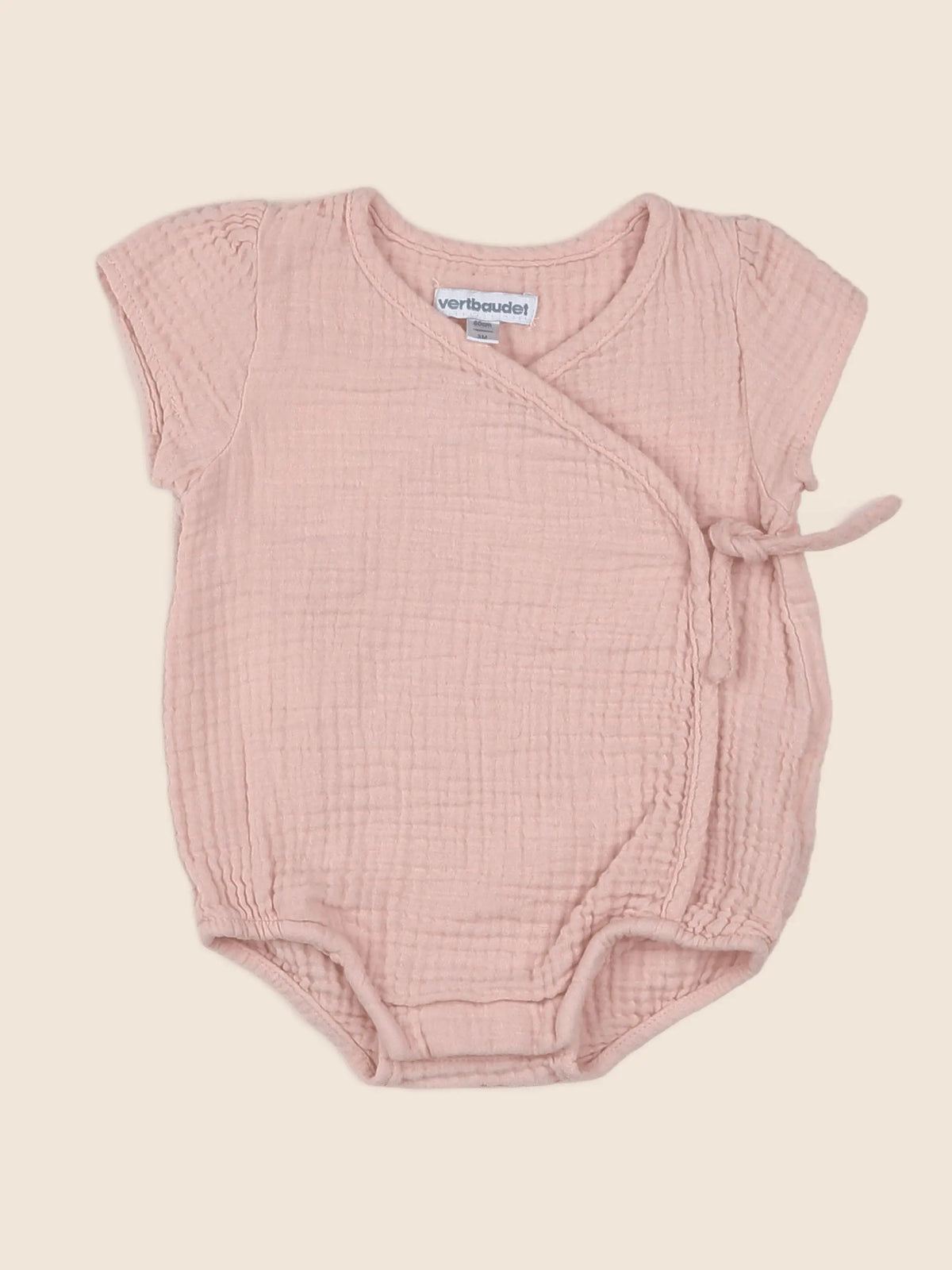 Vertbaudet - combinaison rose - 3 mois
