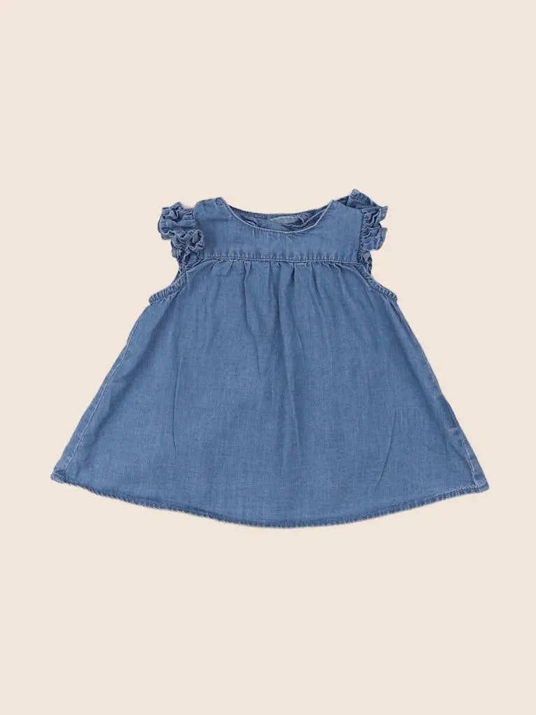 H&M - robe bleu - 3 mois