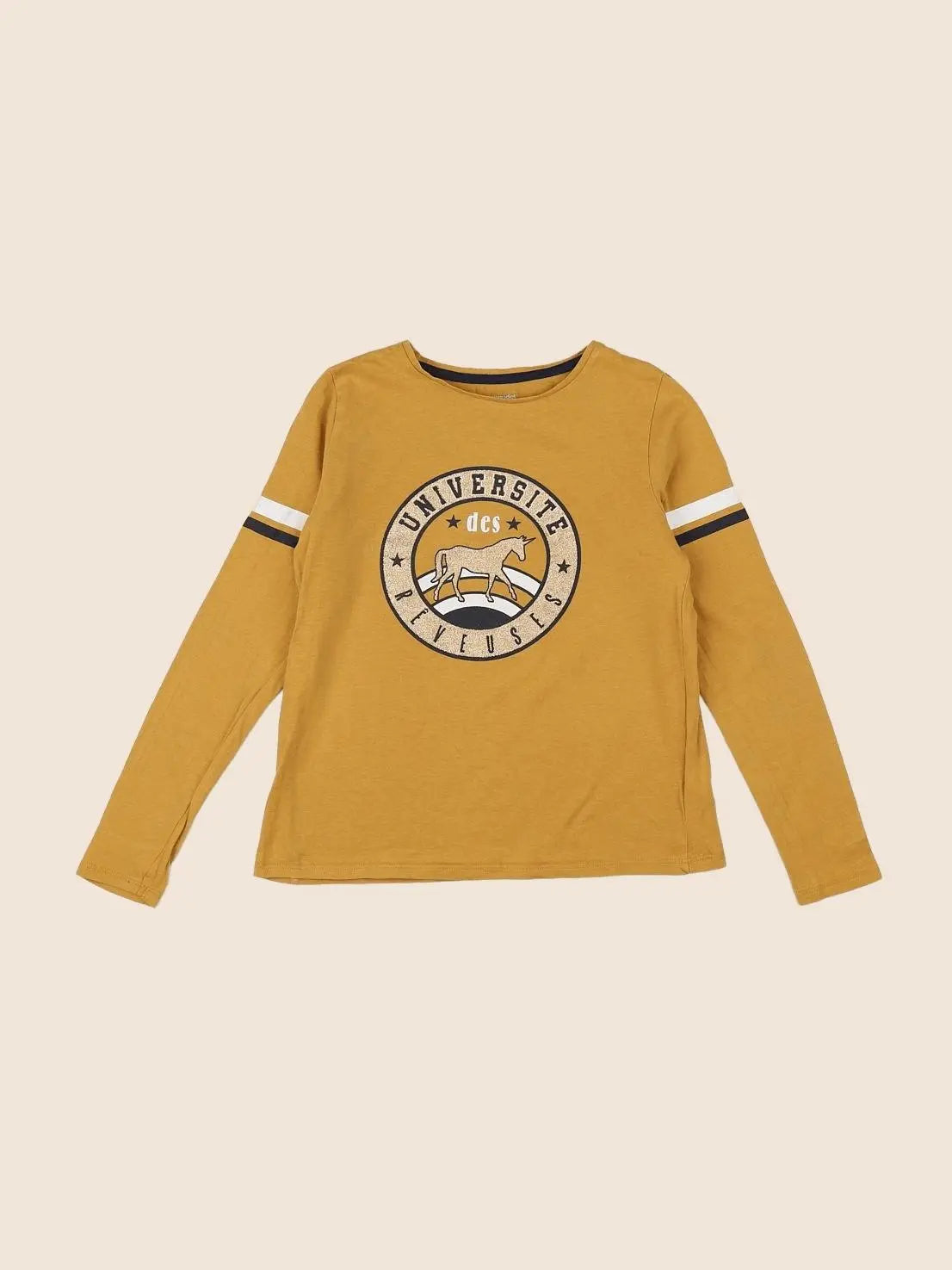 Vertbaudet - tee-shirt jaune - 10 ans