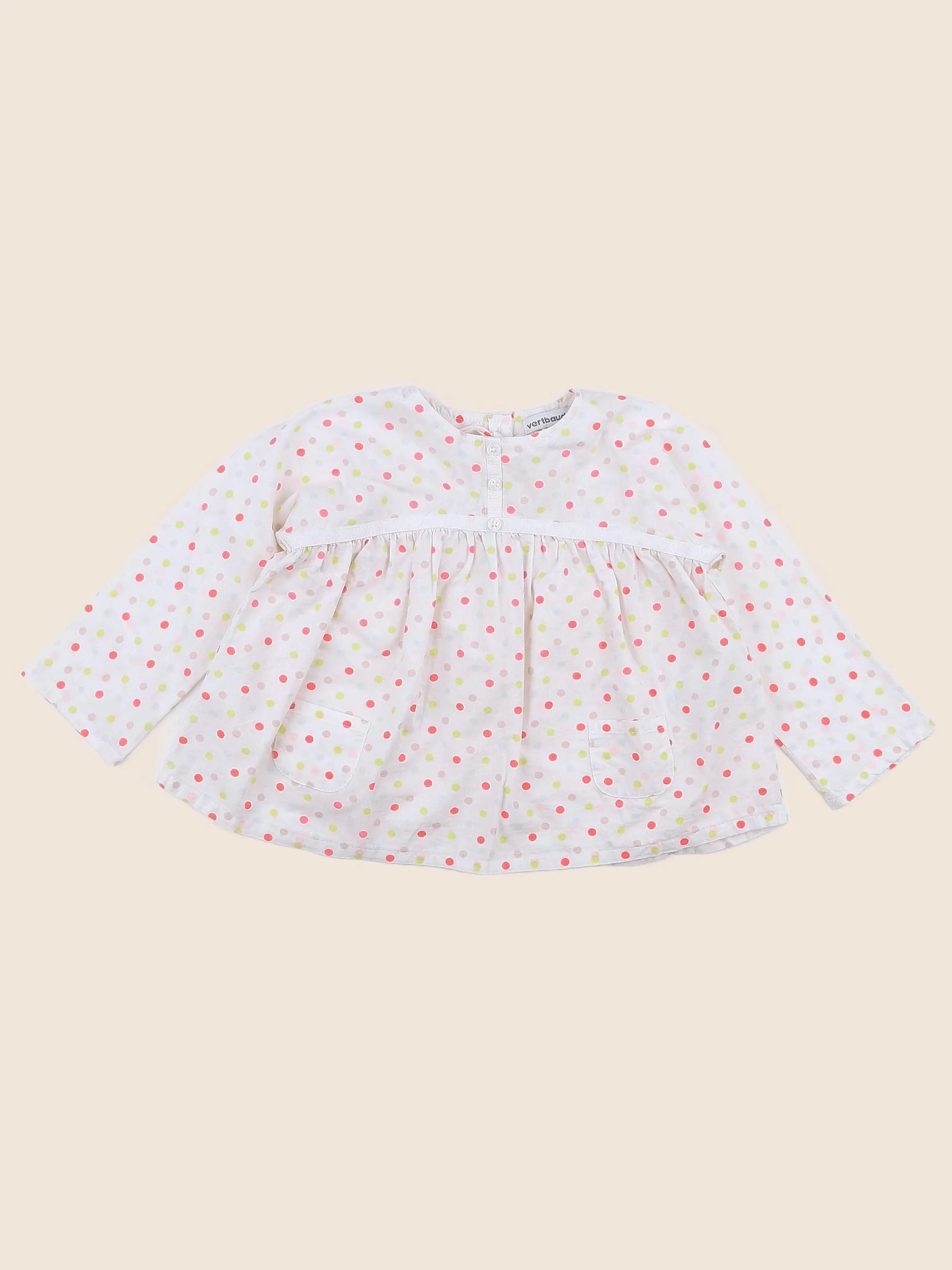 Vertbaudet - blouse multicolore - 18 mois
