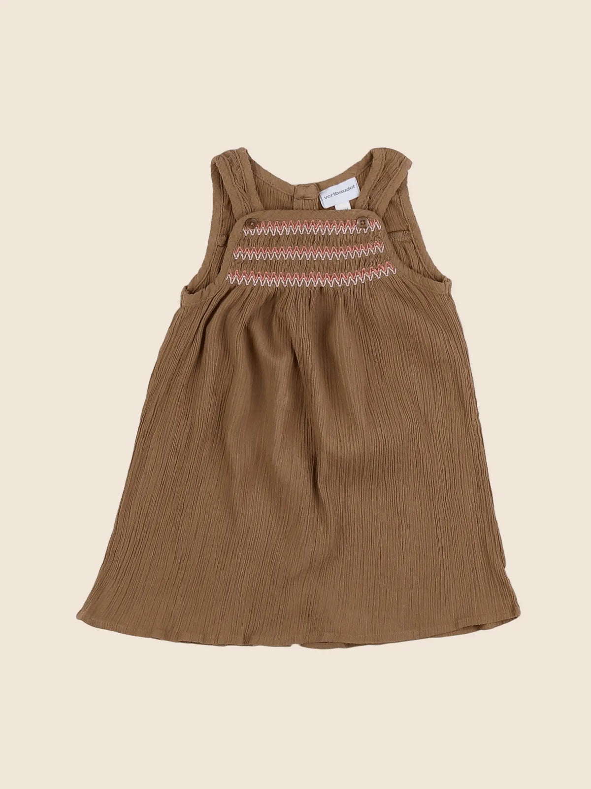 Vertbaudet - robe bronze - 18 mois