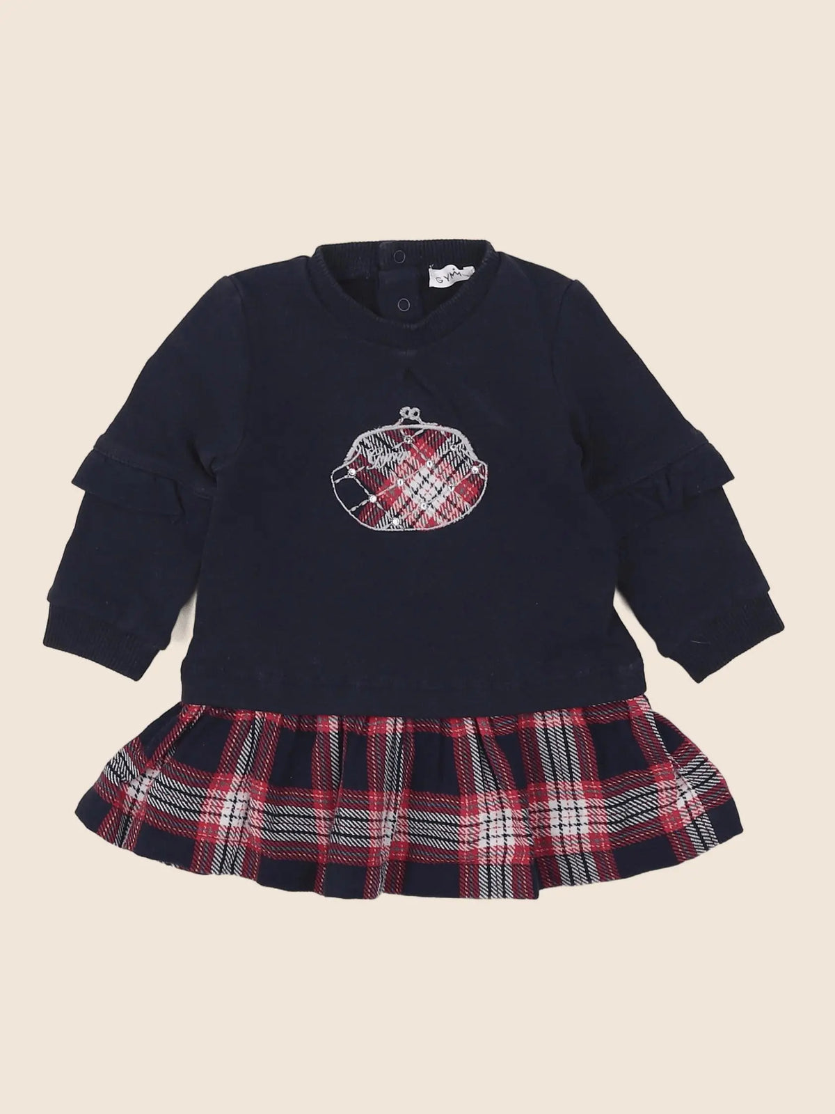 Gymp - robe bleu, rouge - 3 mois