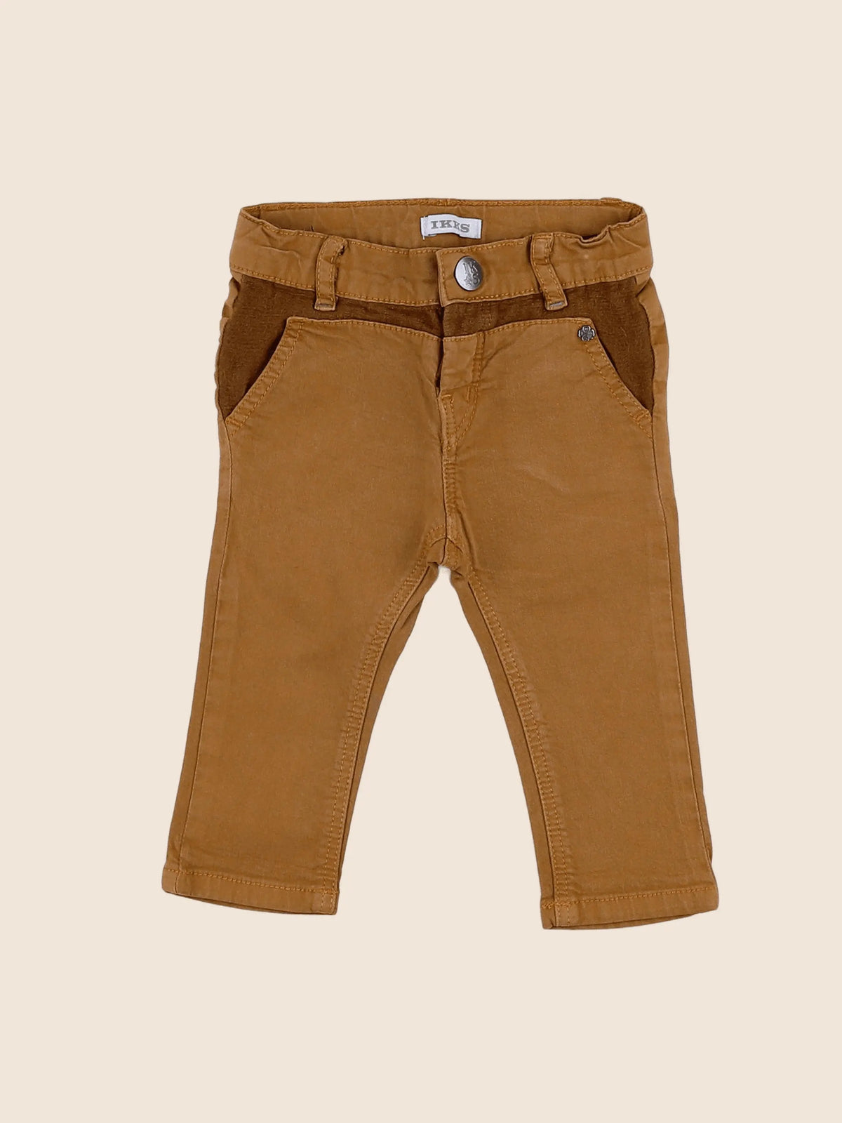 IKKS - jean jaune, marron - 6 mois