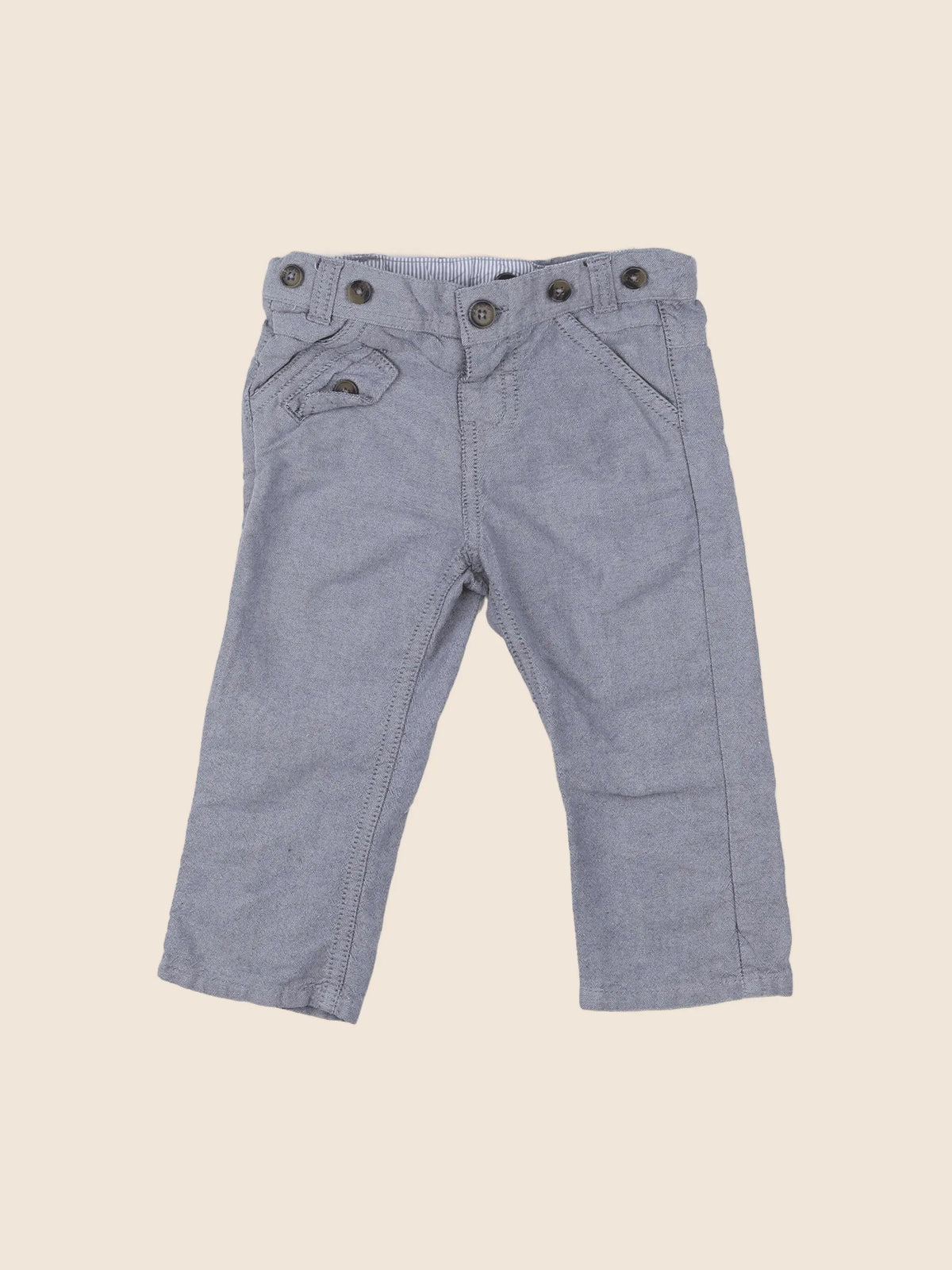 Tape à l'oeil - pantalon bleu - 6 mois