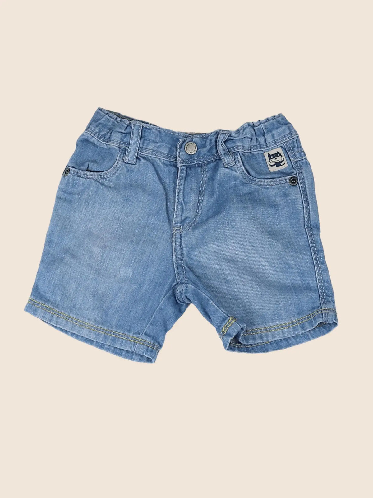 Vertbaudet - short bleu - 9 mois
