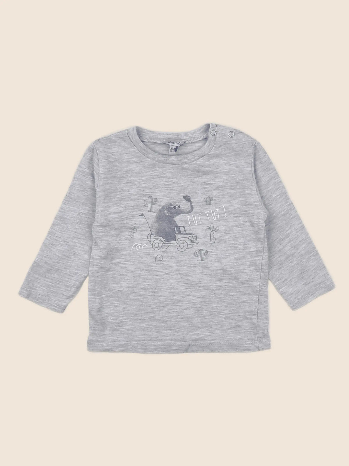 Absorba - tee-shirt gris - 12 mois