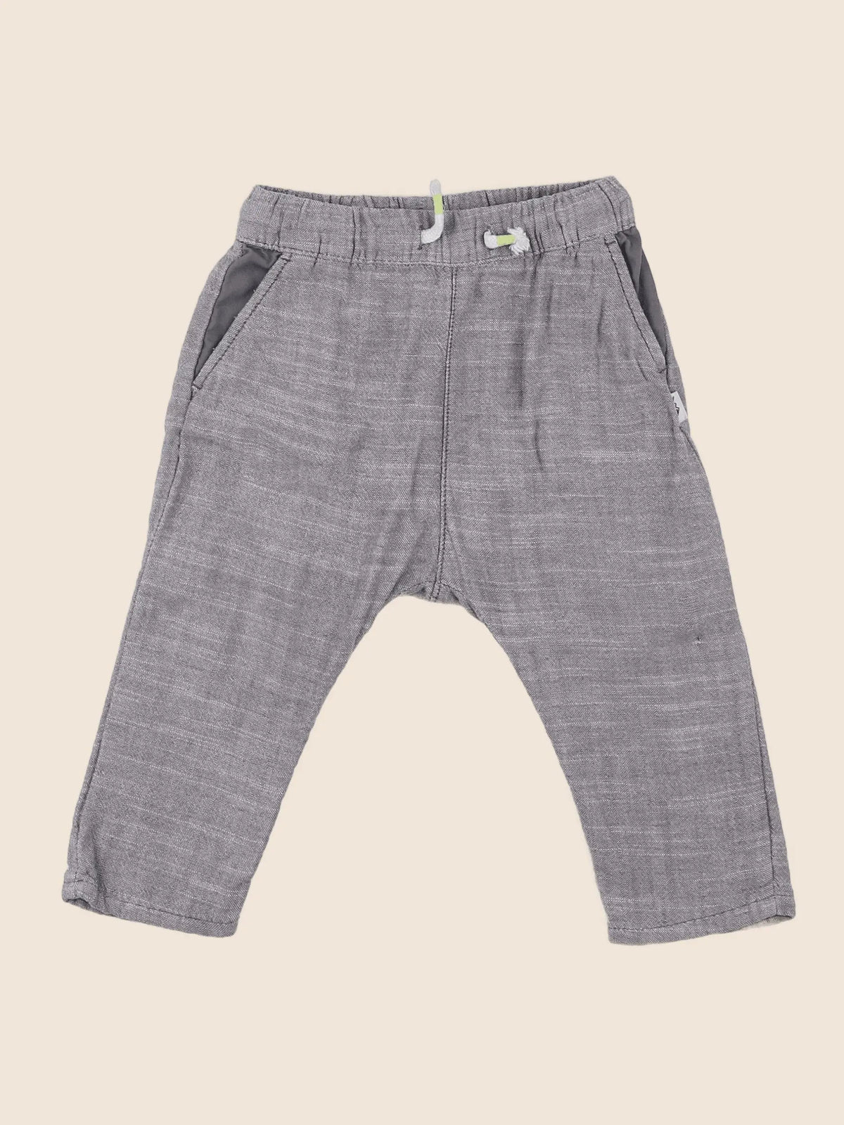 H&M - pantalon gris - 9/12 mois