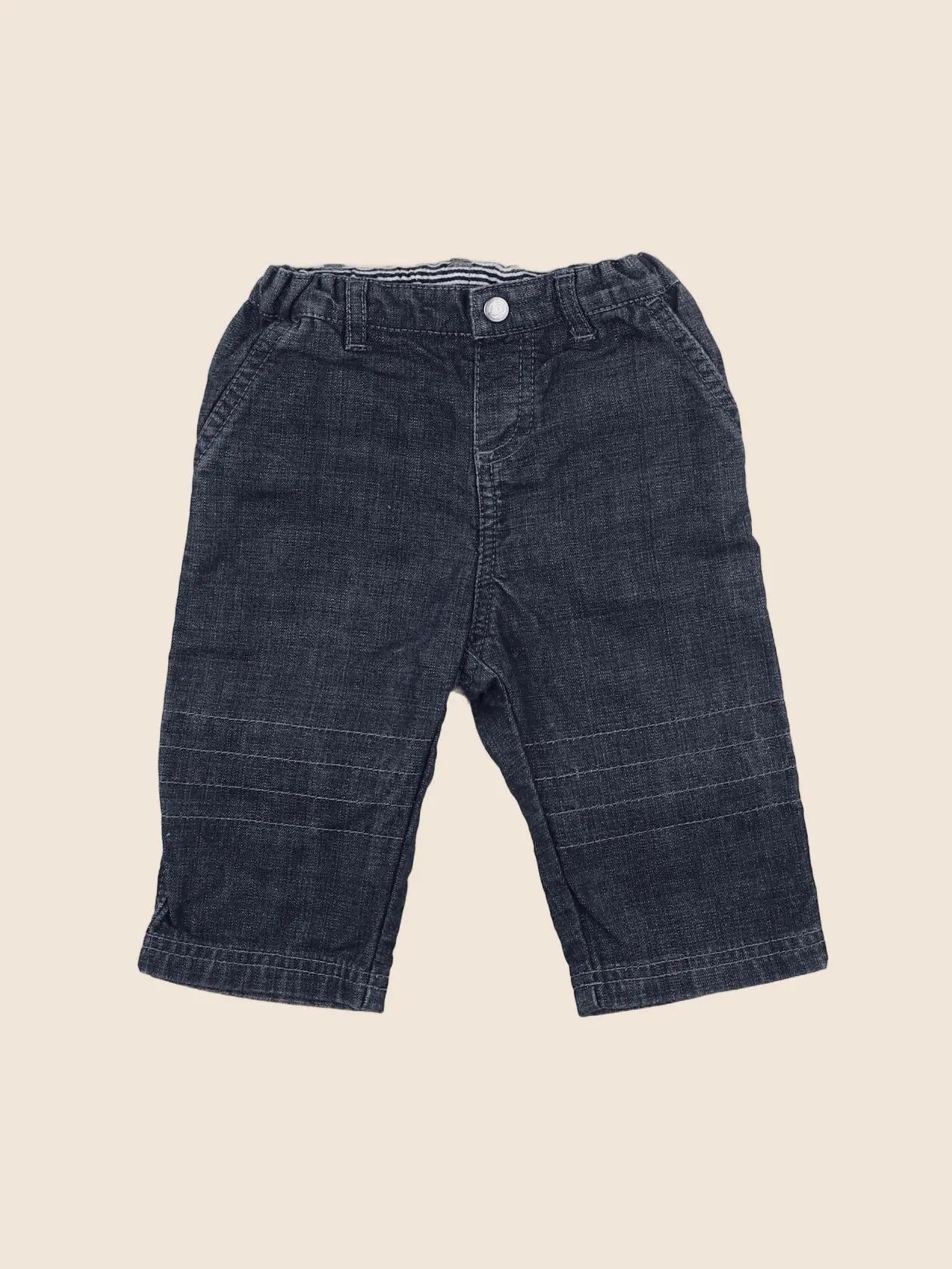 Petit Bateau - jean bleu - 6 mois