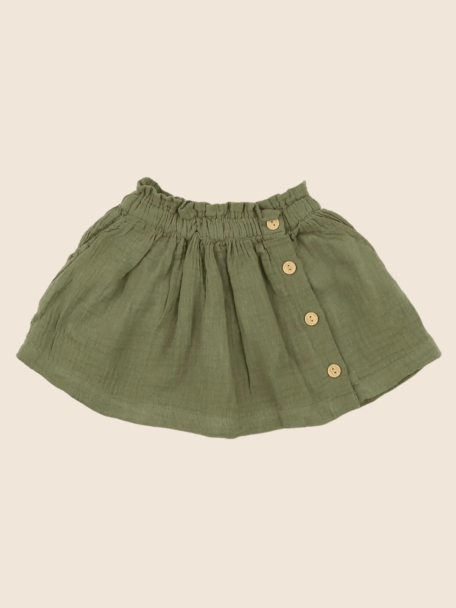 Vertbaudet - jupe vert - 9 mois
