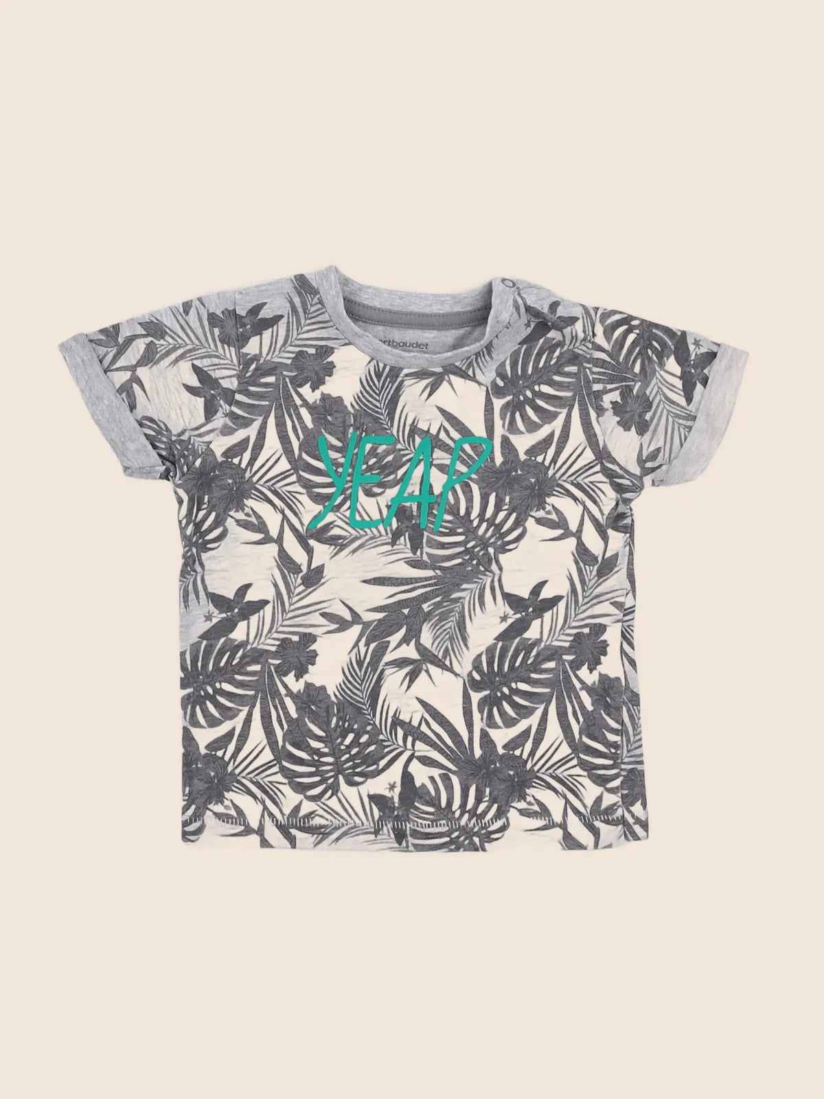 Vertbaudet - tee-shirt gris - 9 mois